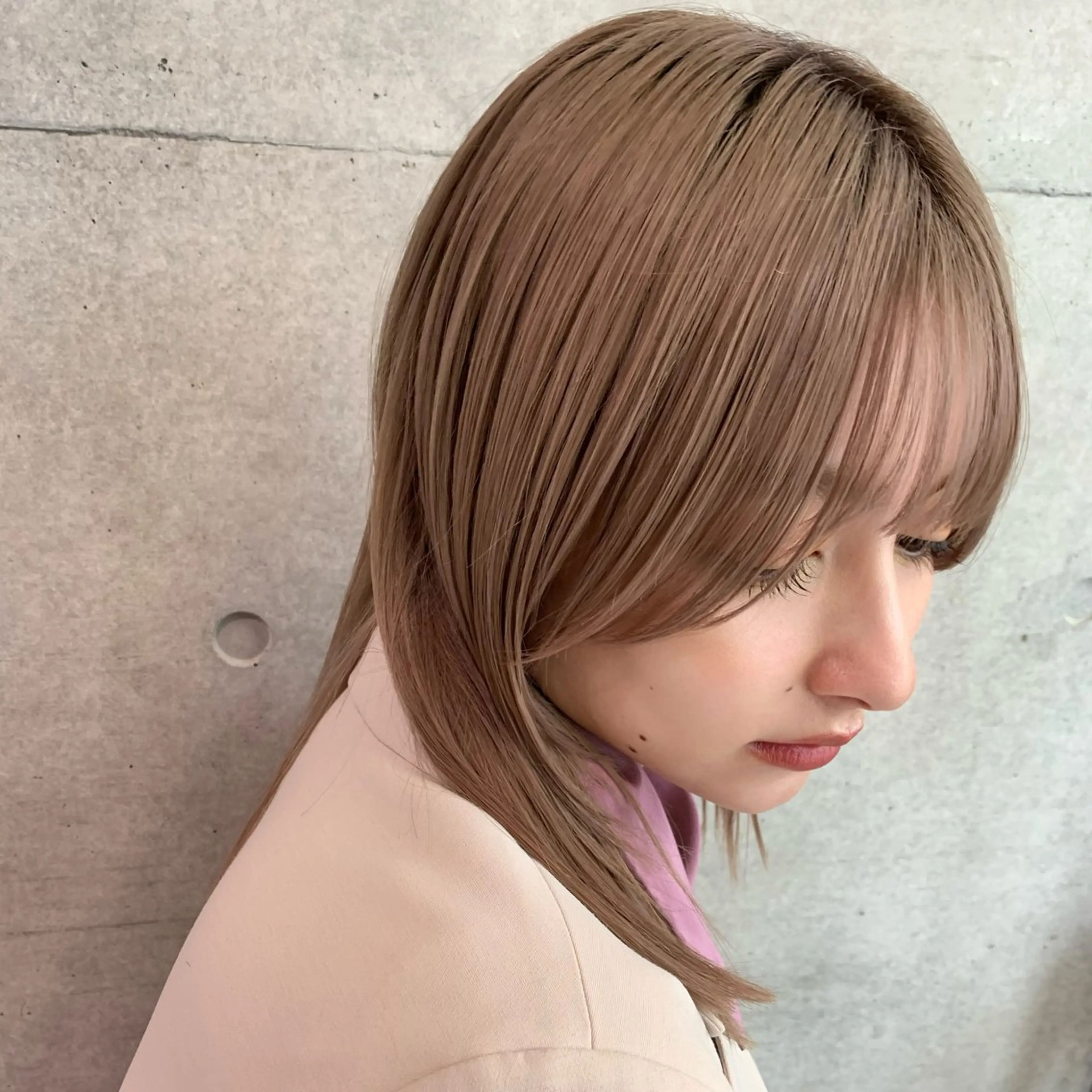 セミロング カット ヘアカラー トリートメント オシャレ髪✔️ 店長オオキアキヒロのヘアスタイル