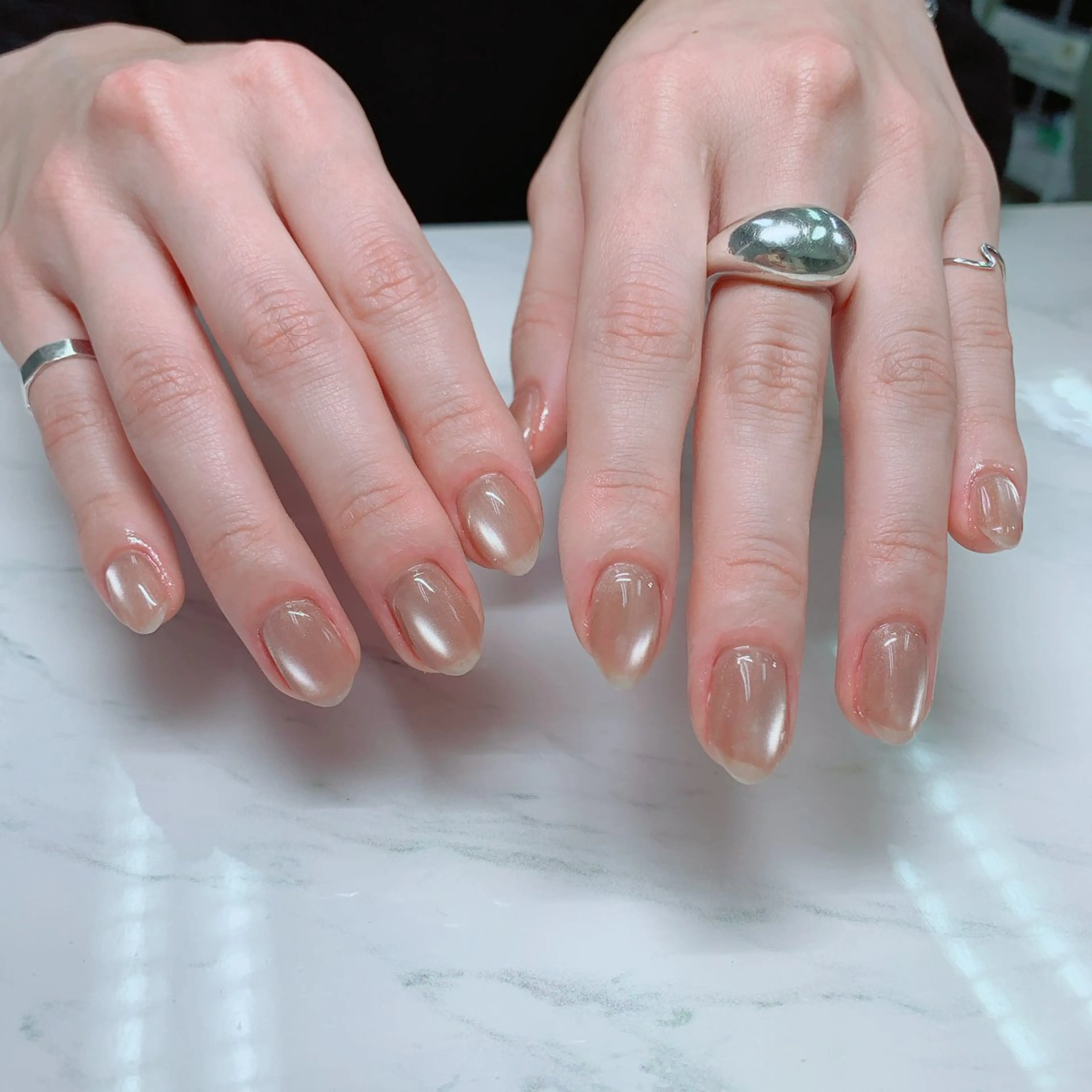 🌟マグネット&フラッシュネイル(オフ込み)の写真