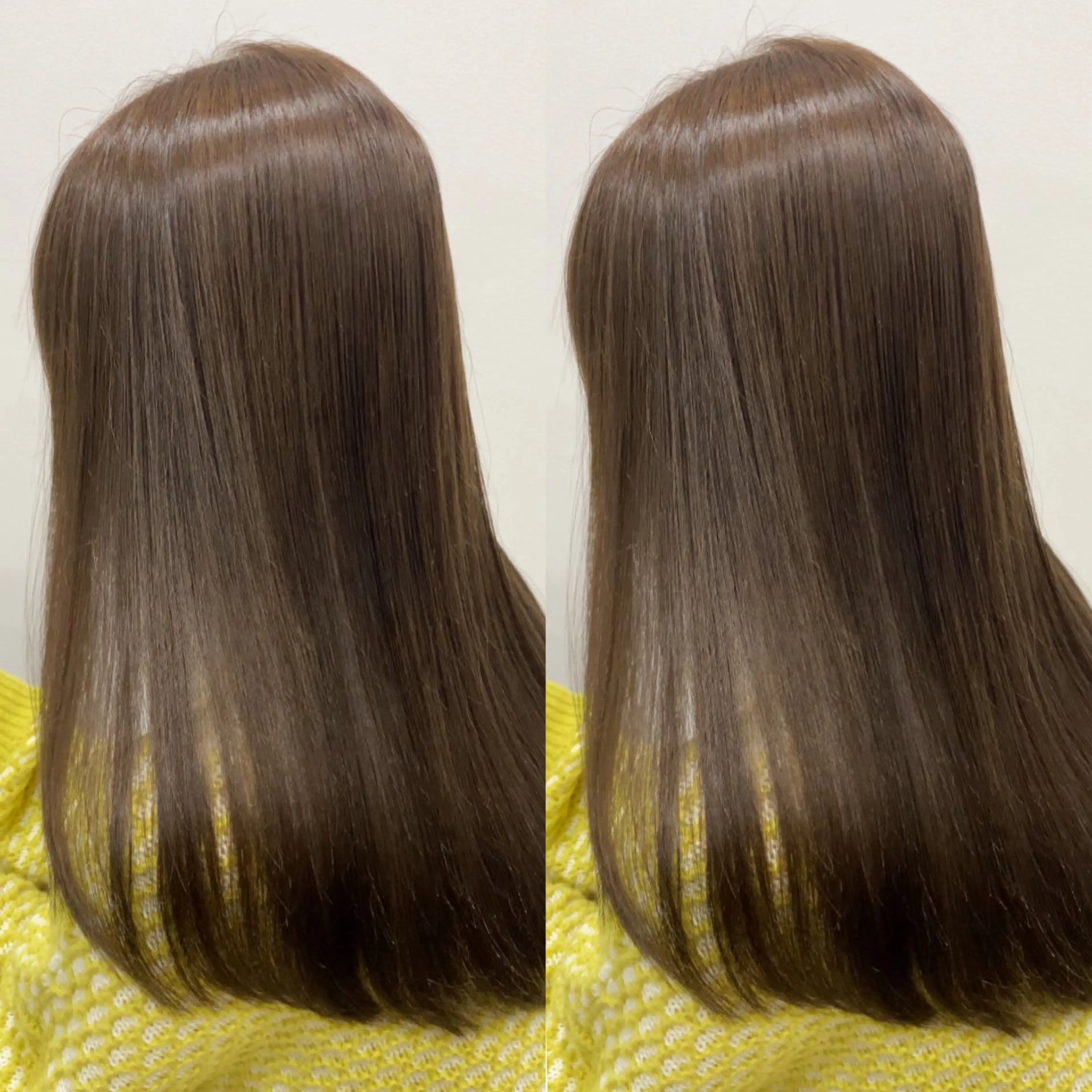 セミロング カラー ベージュカラー 透明感カラー オリーブベージュ トリートメント ヘアカラー トリートメント 髙木美緒🌿 レイヤー/アレンジのヘアスタイル