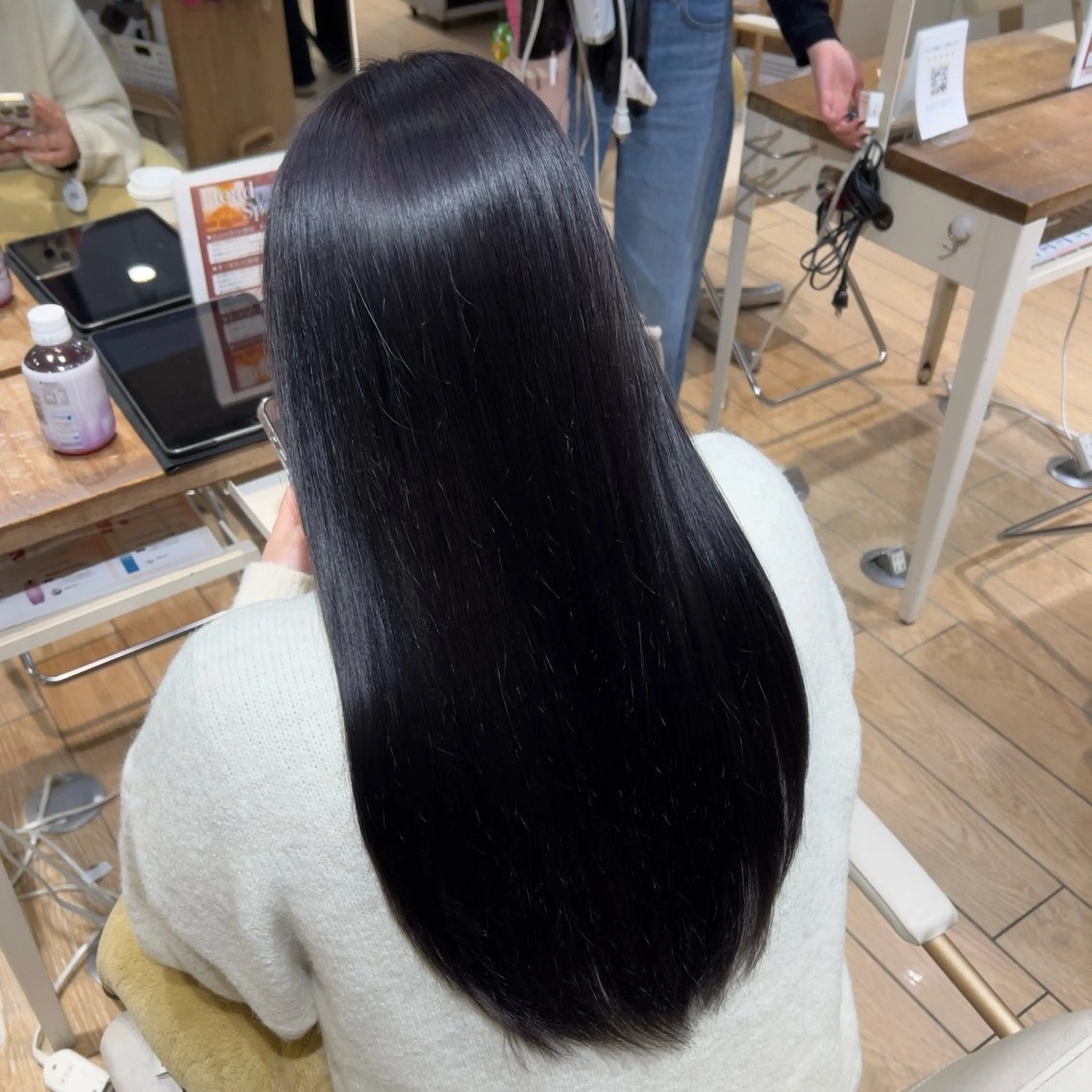 ロング カラー ヘアカラー トリートメント ヘッドスパ 透明感カラー/艶暗髪 /表参道/mikuのヘアスタイル