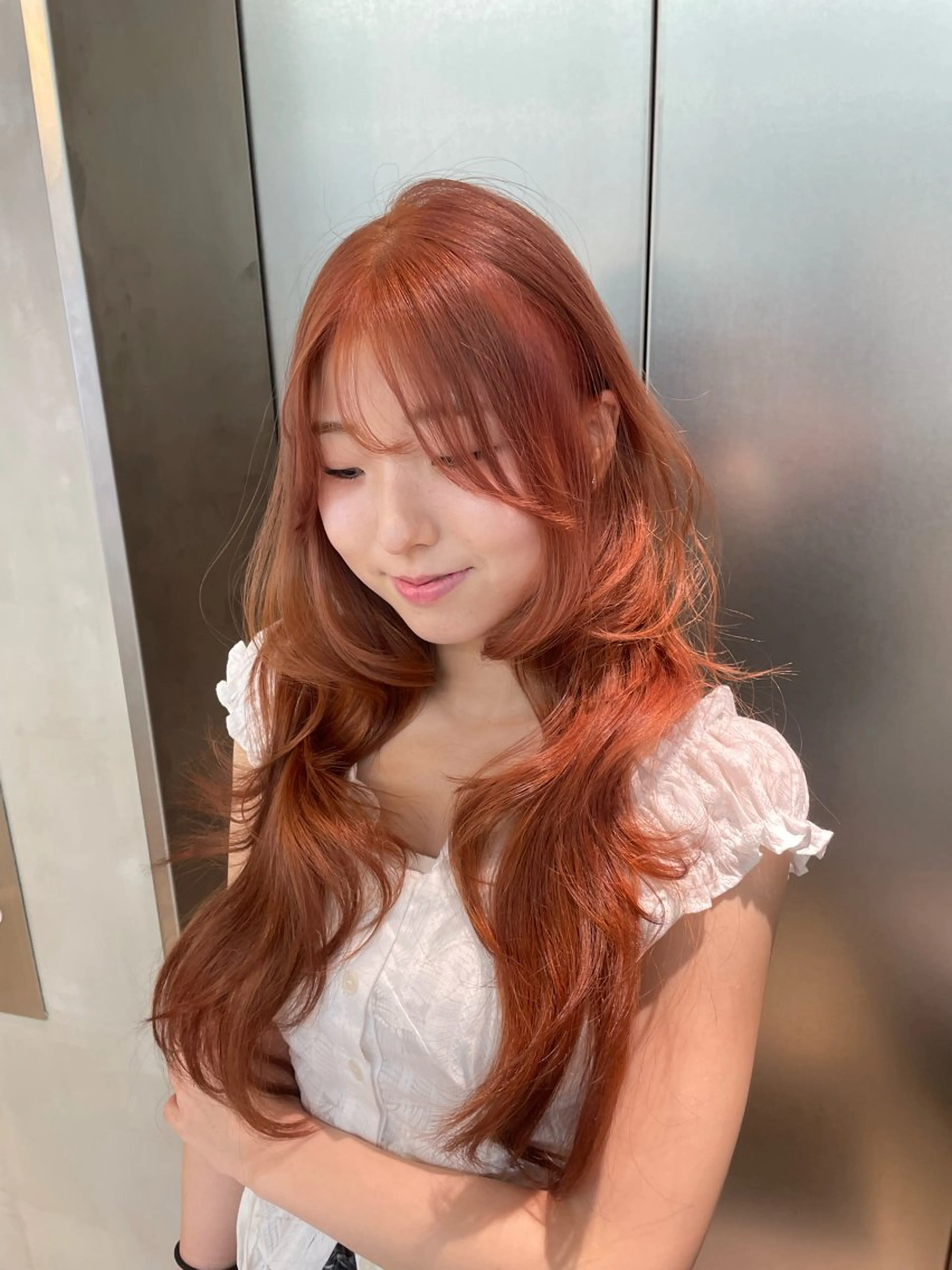 ロング カラー ヘアカラー 韓国ヘア/レイヤー Londエレンのヘアスタイル