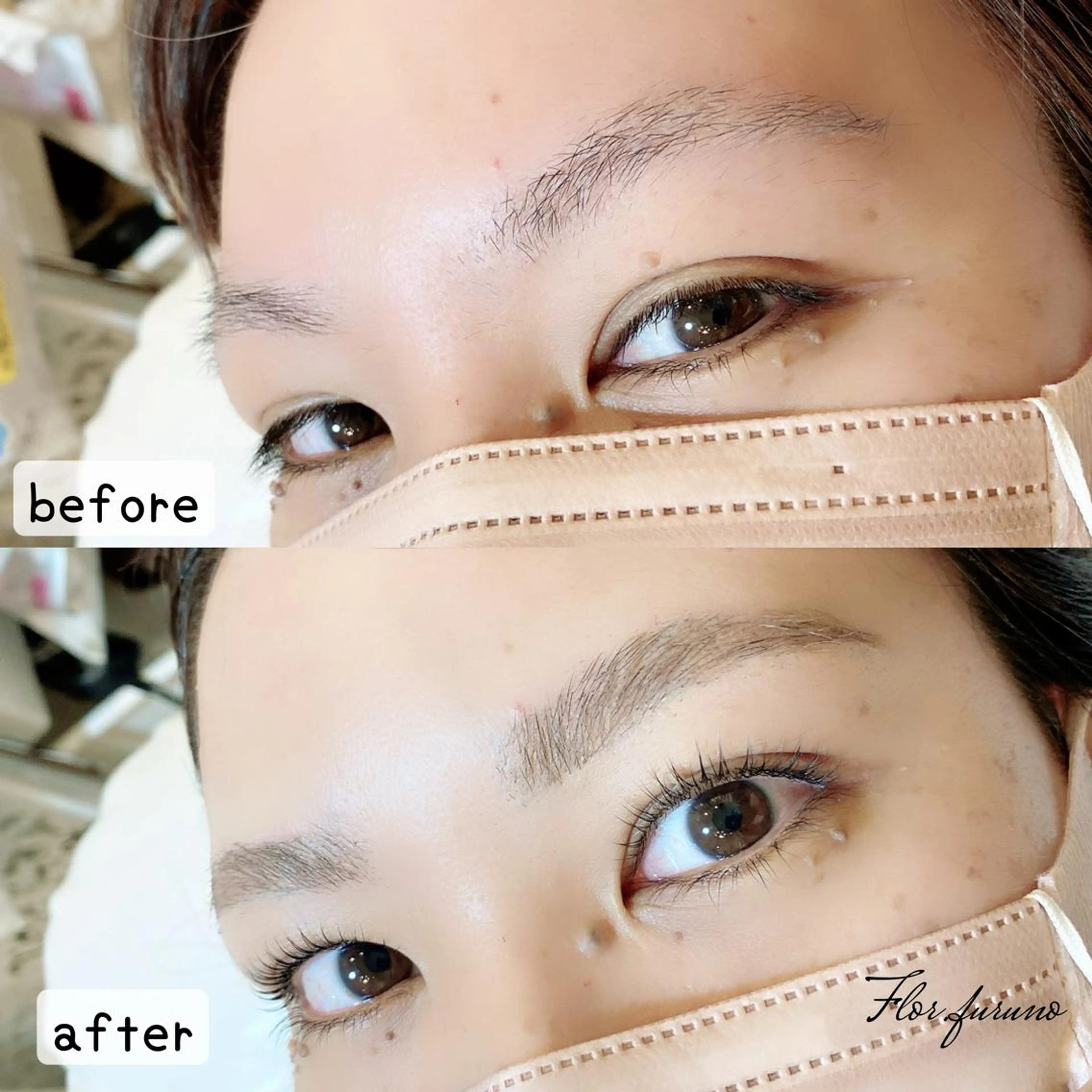 マツエク・マツパ アイブロウ パリジェンヌラッシュリフト Flor上大岡 ＊フルノ リナ＊のマツエク・マツパデザイン