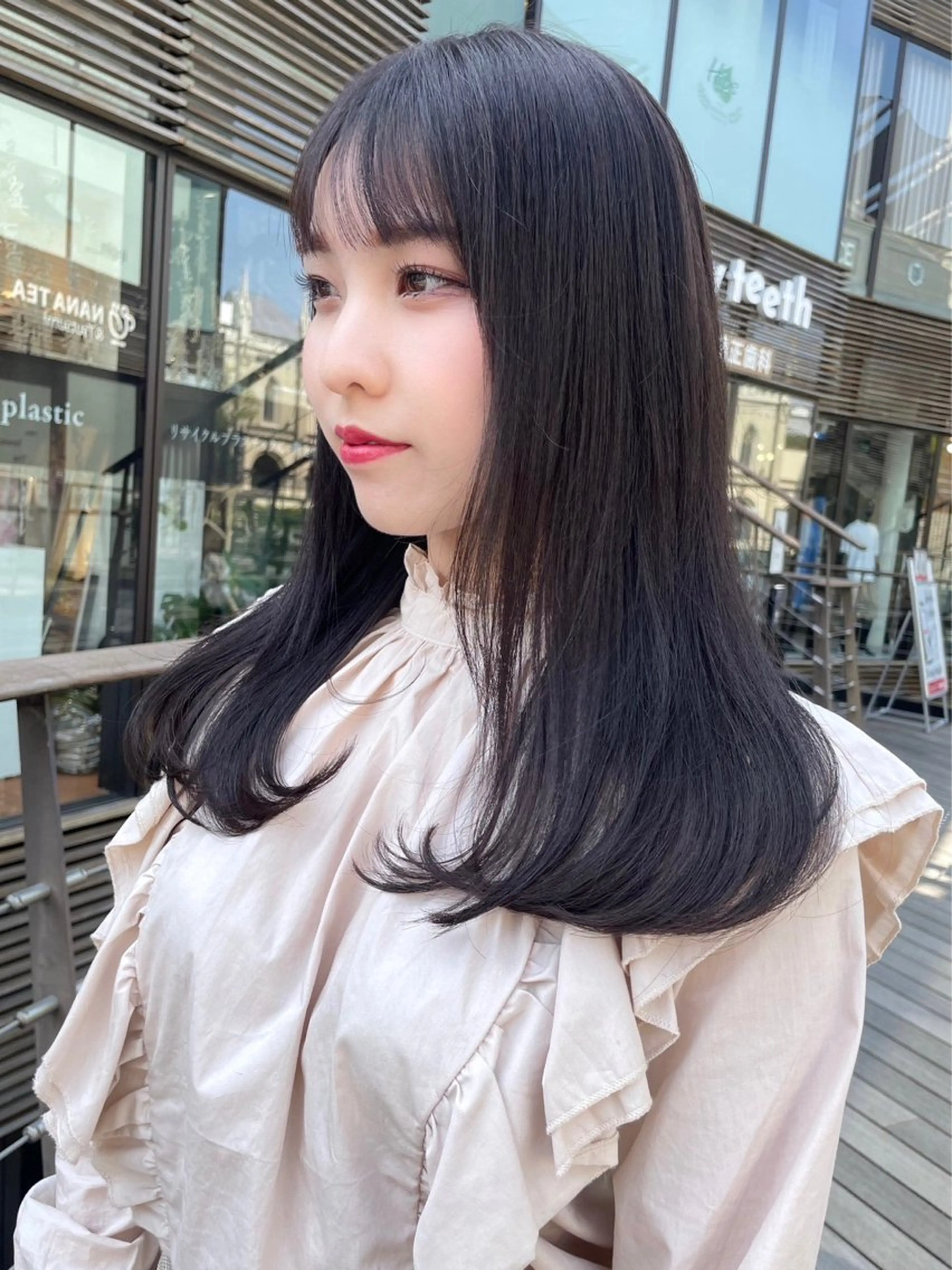 ロング カラー ヘアカラー トリートメント 🌷レイヤー・ボブ /tomomi🌷のヘアスタイル