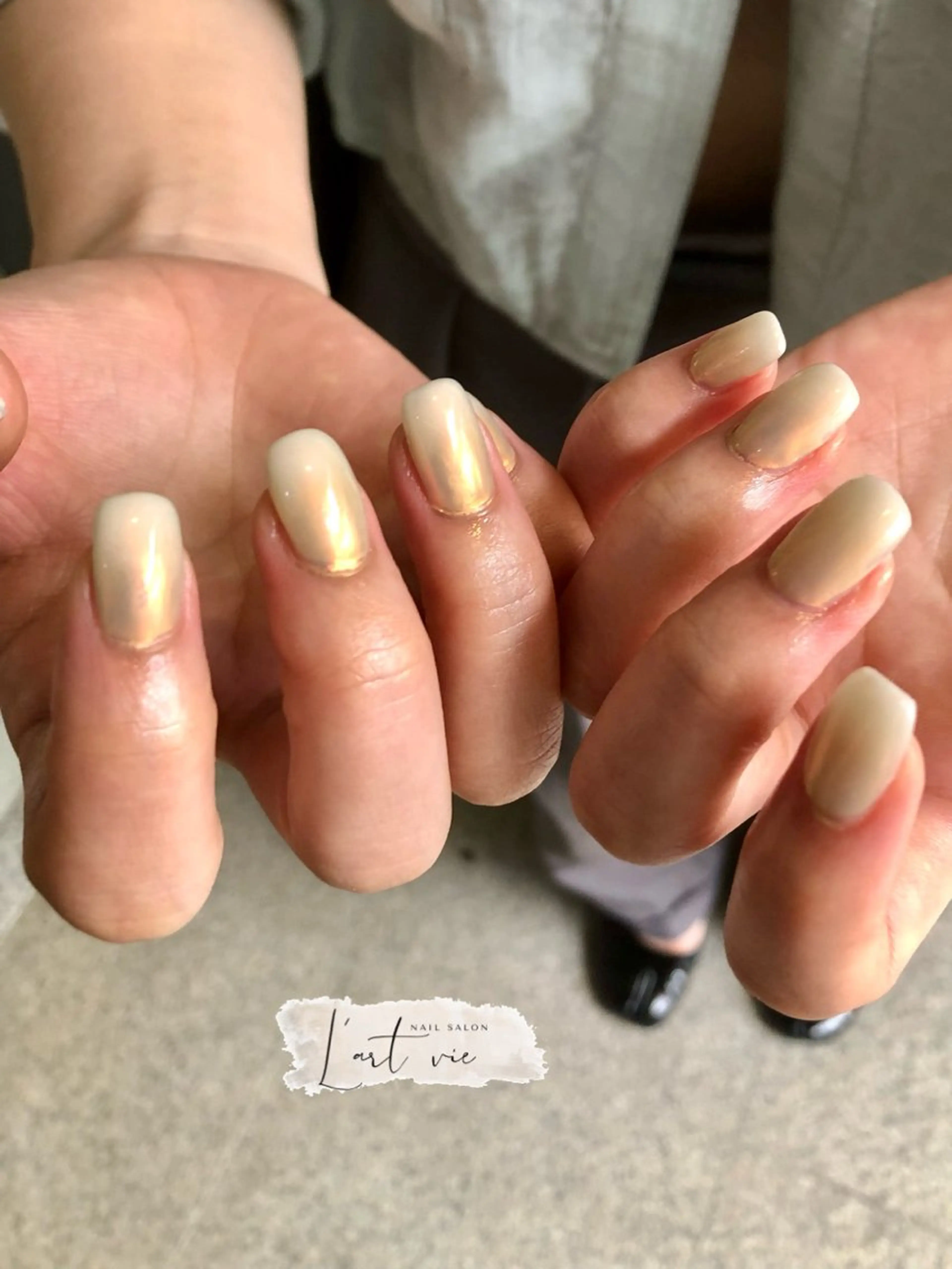 ネイル ミラーネイル ハンドネイル NailSalon L’artVieのネイルデザイン