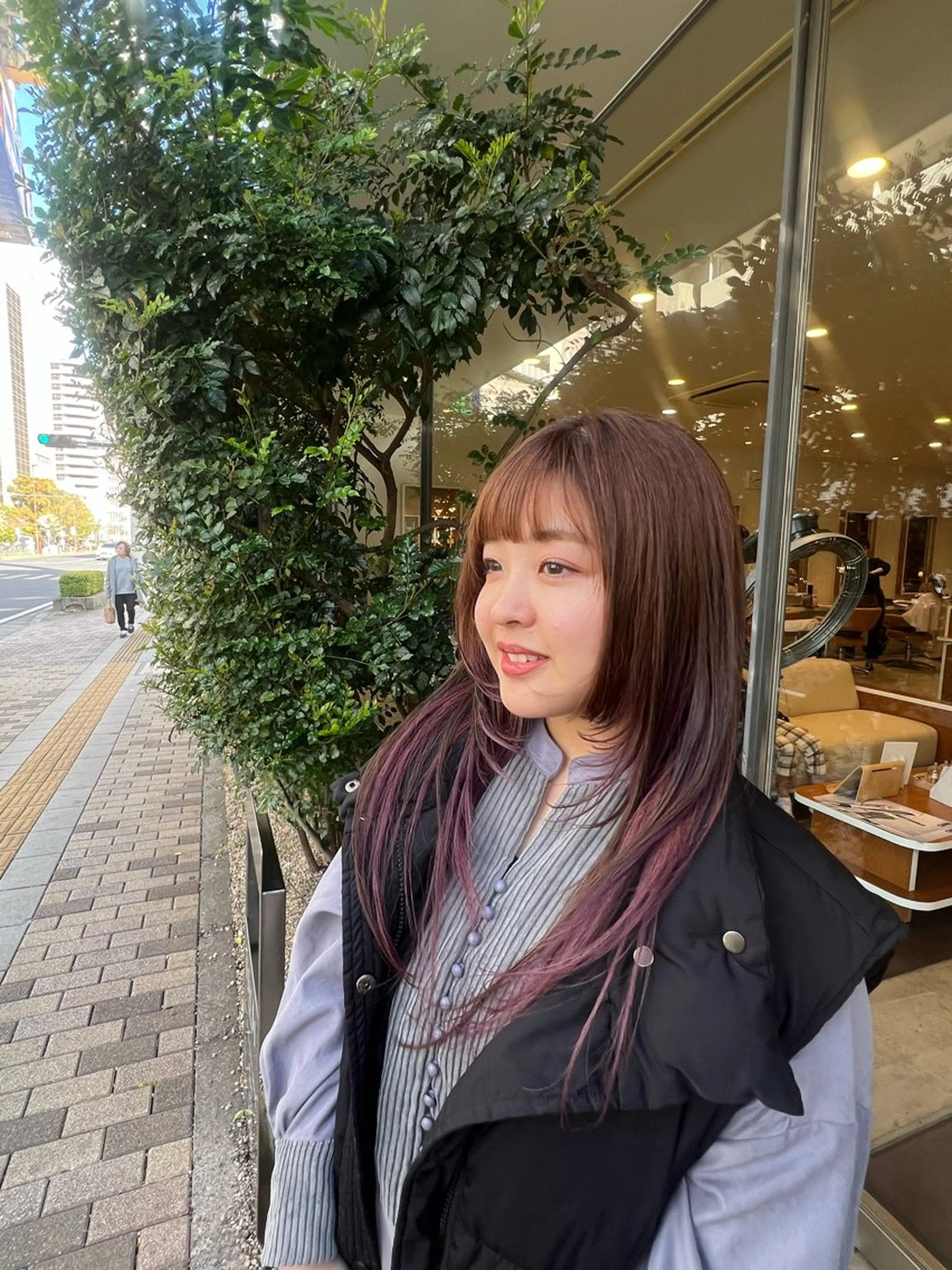 ロング カラー ハイレイヤー レイヤーカット トリートメント hairdo千葉店 カワサキ　マナのヘアスタイル