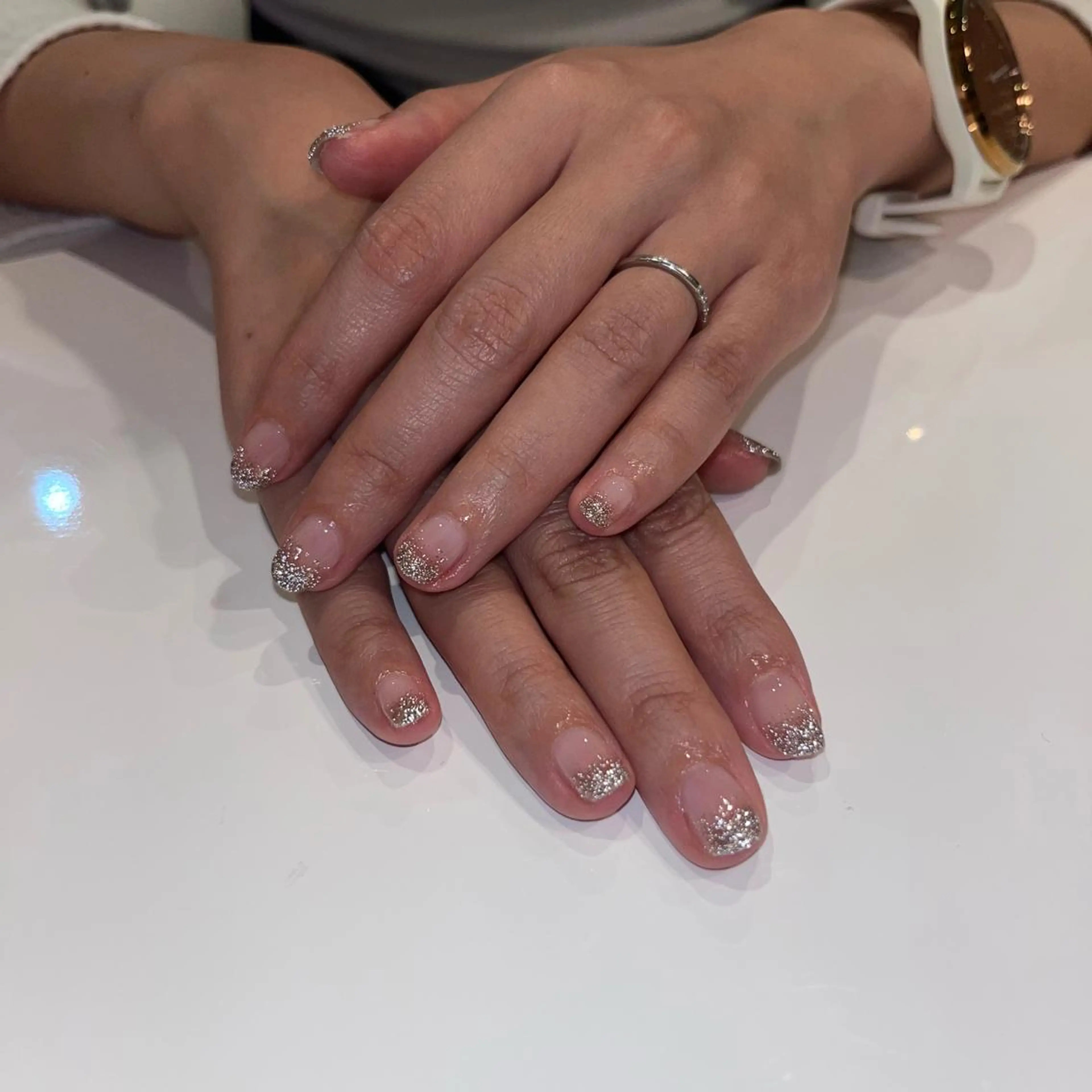 ネイル フラッシュネイル グラデーション ハンドネイル ハンドケア Erumo Sugaのネイルデザイン