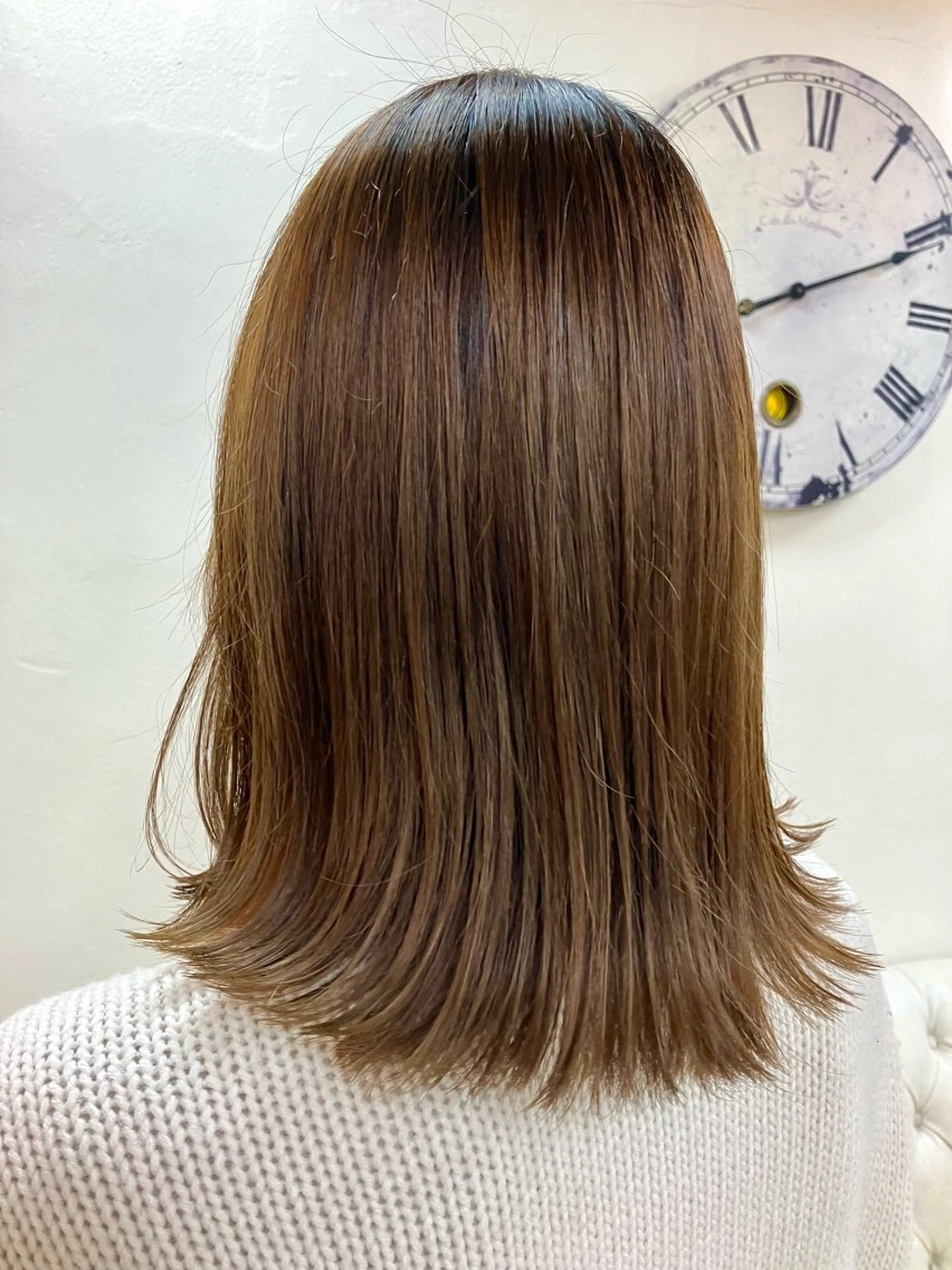 ミディアム 似合わせ×透明感 カラー🤍MAOのヘアスタイル
