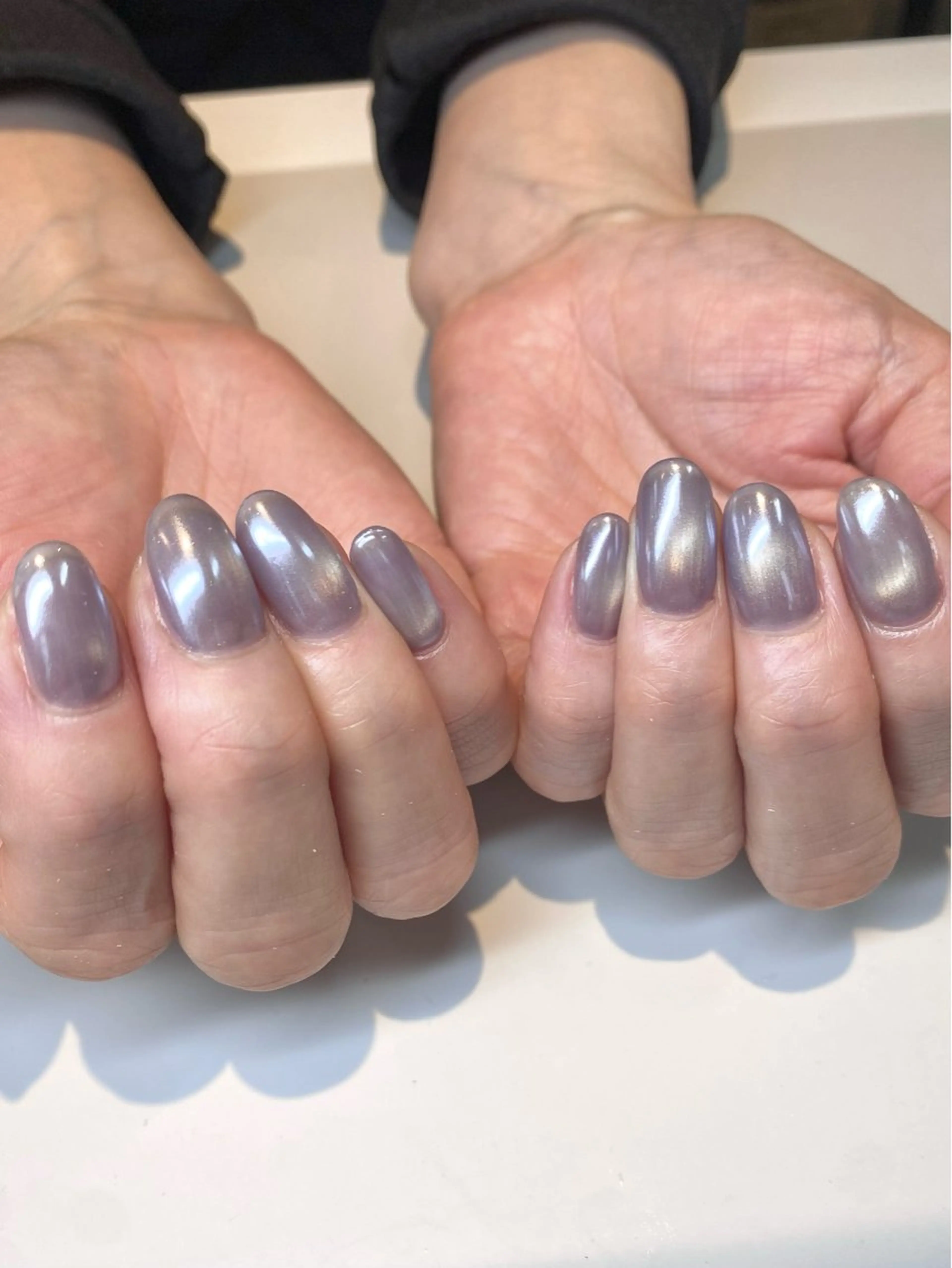 ネイル マグネットネイル ミラーネイル ハンドネイル 寺田 結衣のネイルデザイン