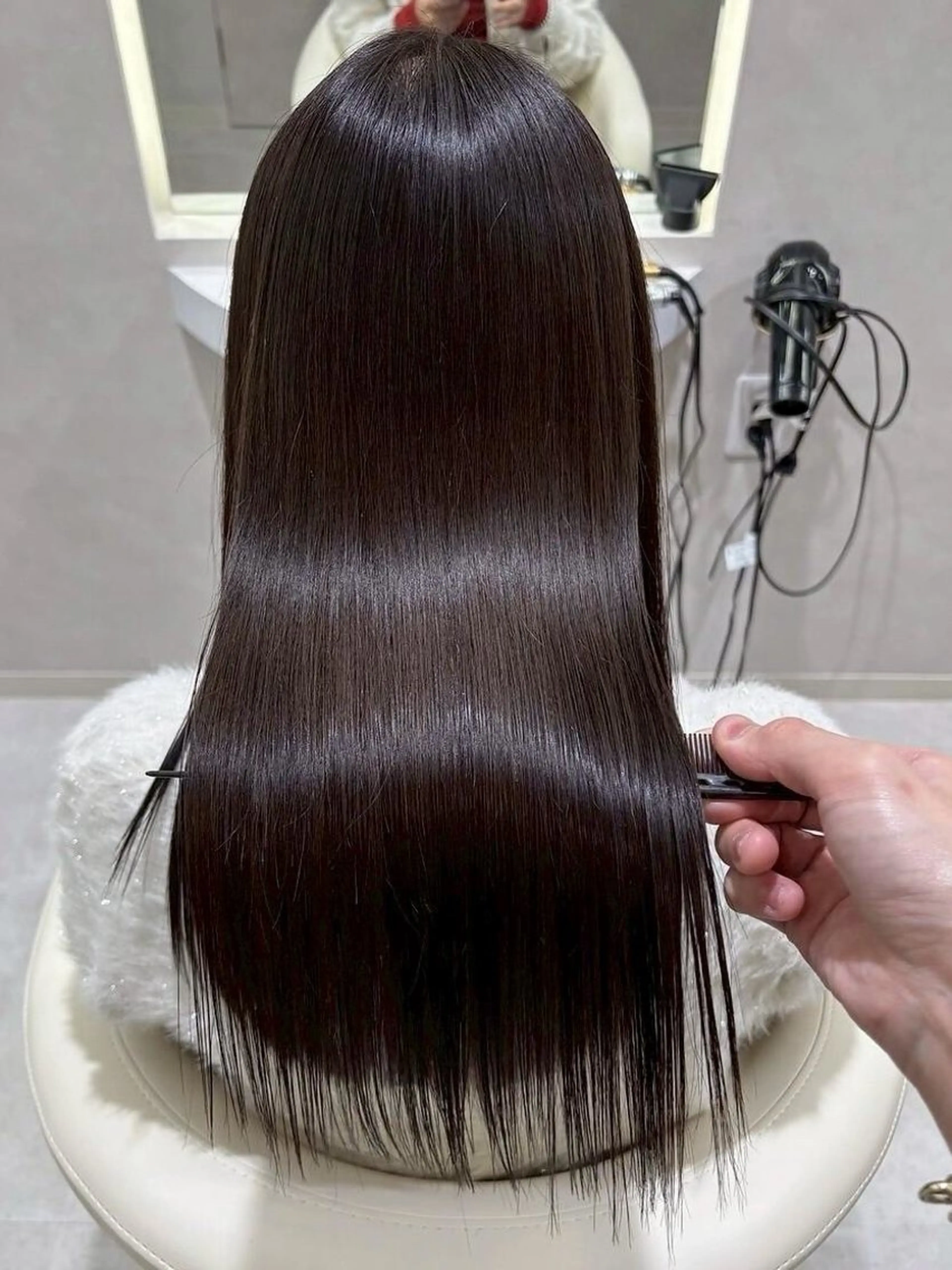 ロング 縮毛矯正 ✨縮毛矯正✨艶髪✨️ 髪質改善✨鴻巣✨️のヘアスタイル