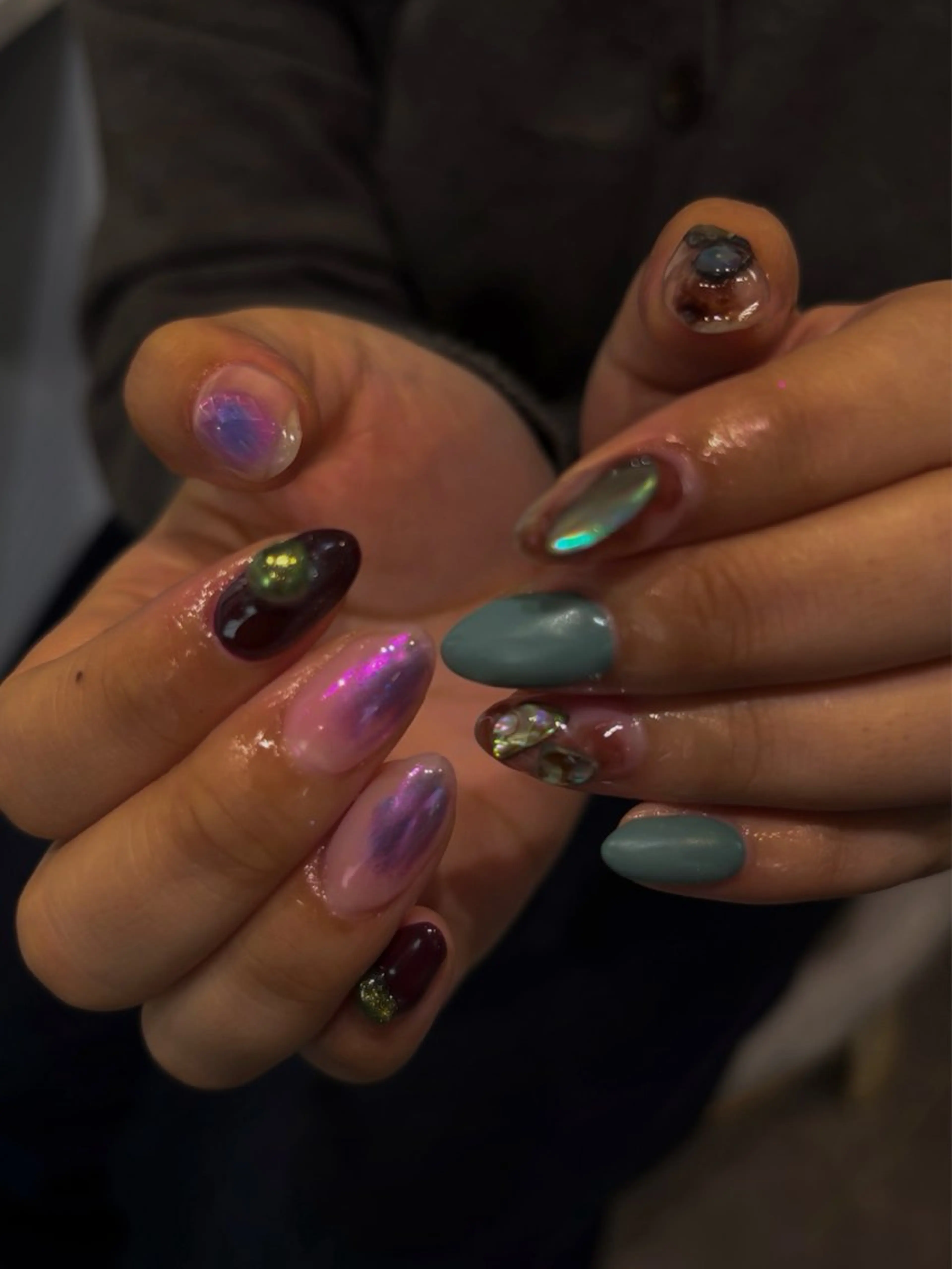 ネイル 韓国ネイル メンズネイル ショートネイル ハンドネイル iona/ハイトーン /ネイルのネイルデザイン