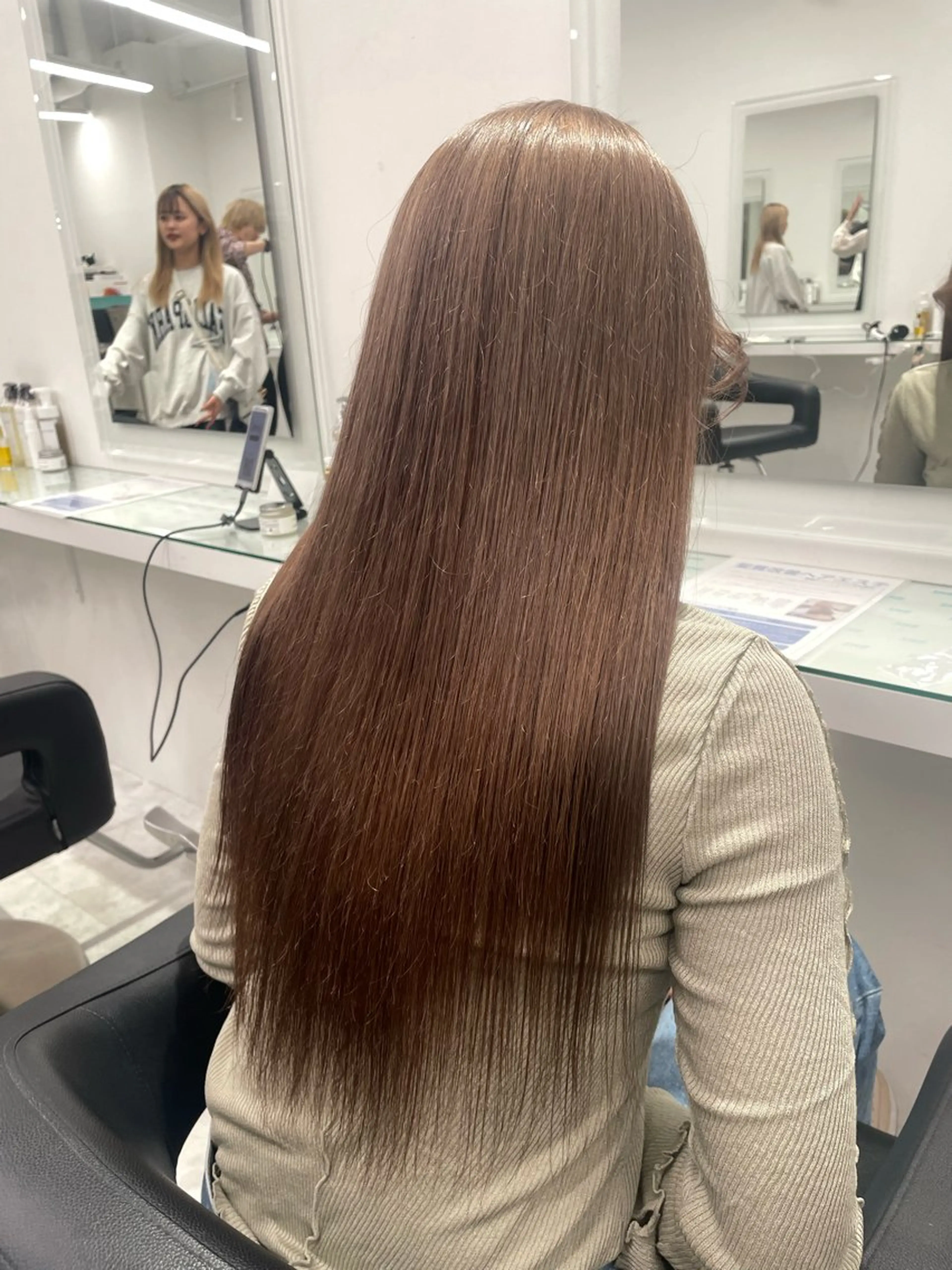 ミディアム カラー ヘアカラー トリートメント ヘアセット ❄最強かわいいカラー ❄️MINA❄️のヘアスタイル