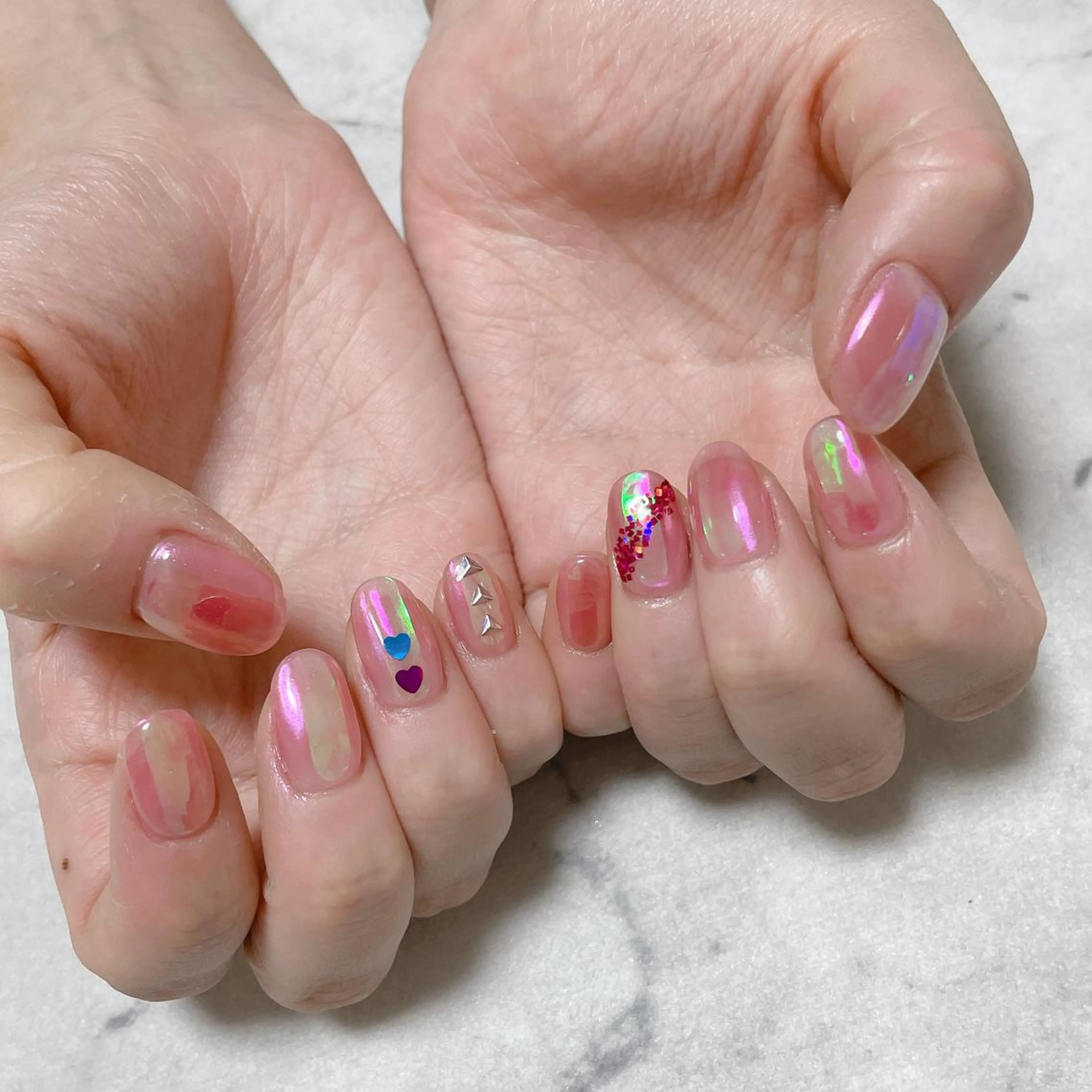 ネイル 氷ネイル・うるうるネイル Jeremy ♡ HARUKAのネイルデザイン