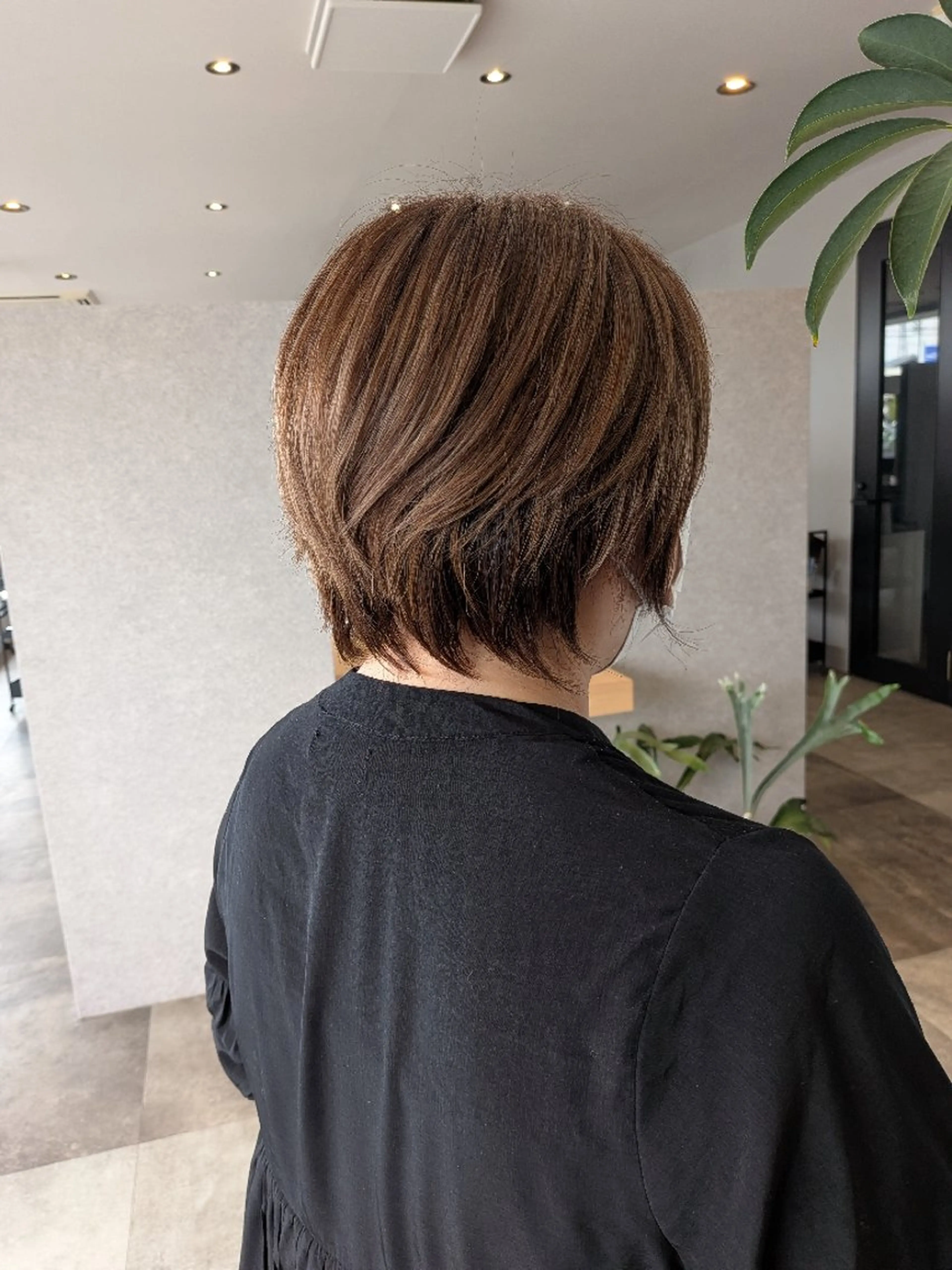ショート ショートレイヤー レイヤーカット ショートヘア 山田 愛/川中島/縮毛矯正のヘアスタイル