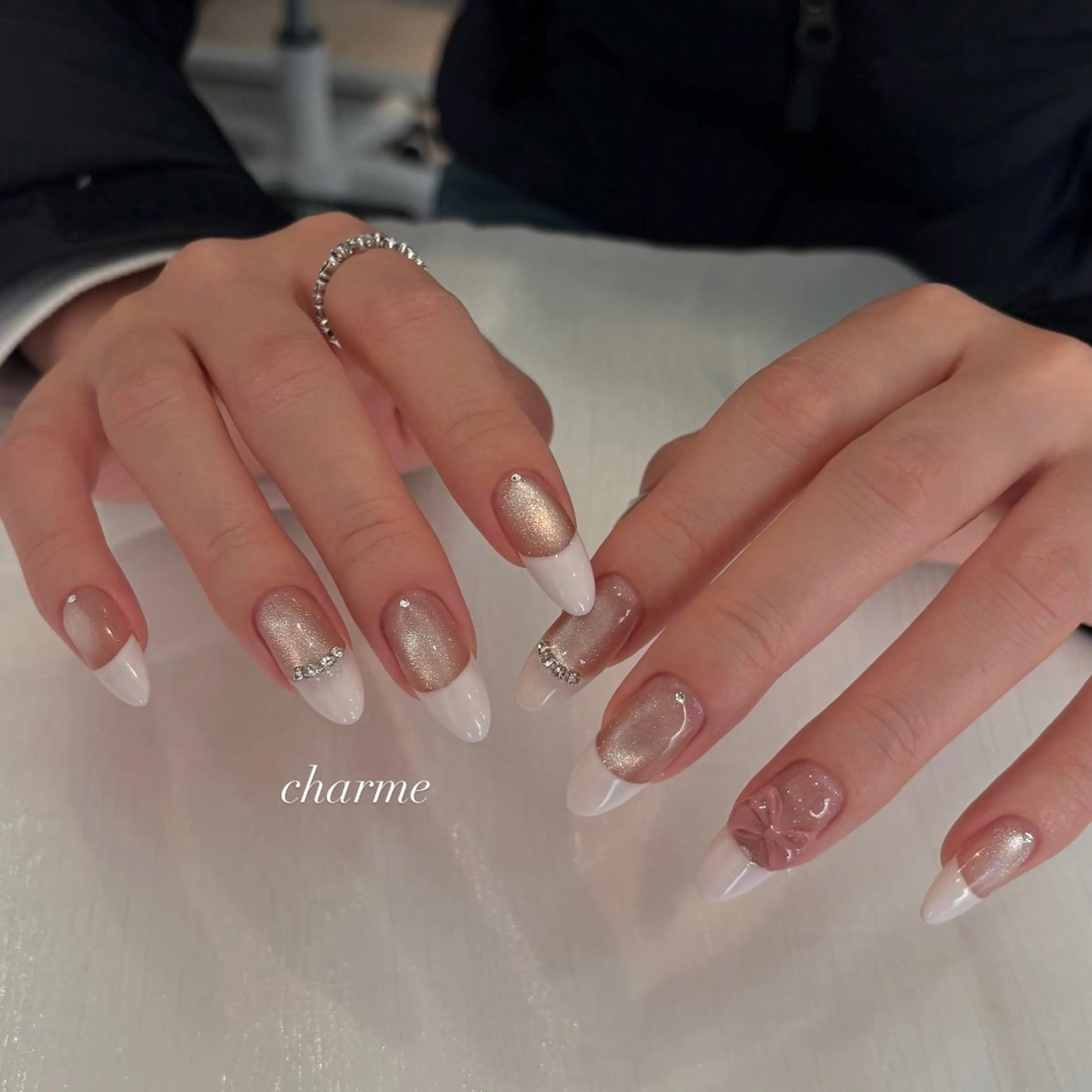 ネイル マグネットネイル ハンドネイル charme nailのネイルデザイン
