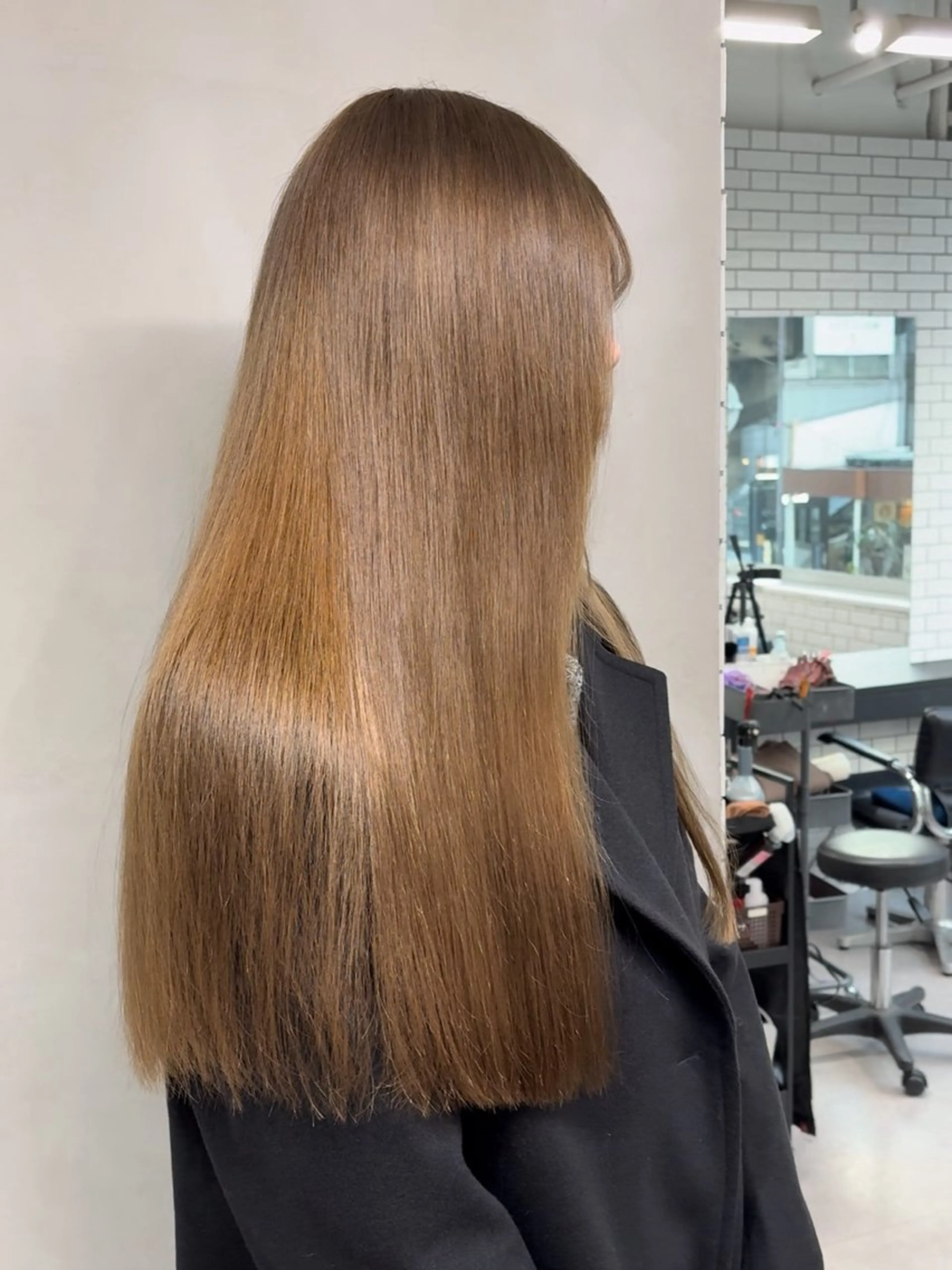 カラー ベージュカラー 韓国🇰🇷レイヤー 似合わせ顔まわりのヘアスタイル