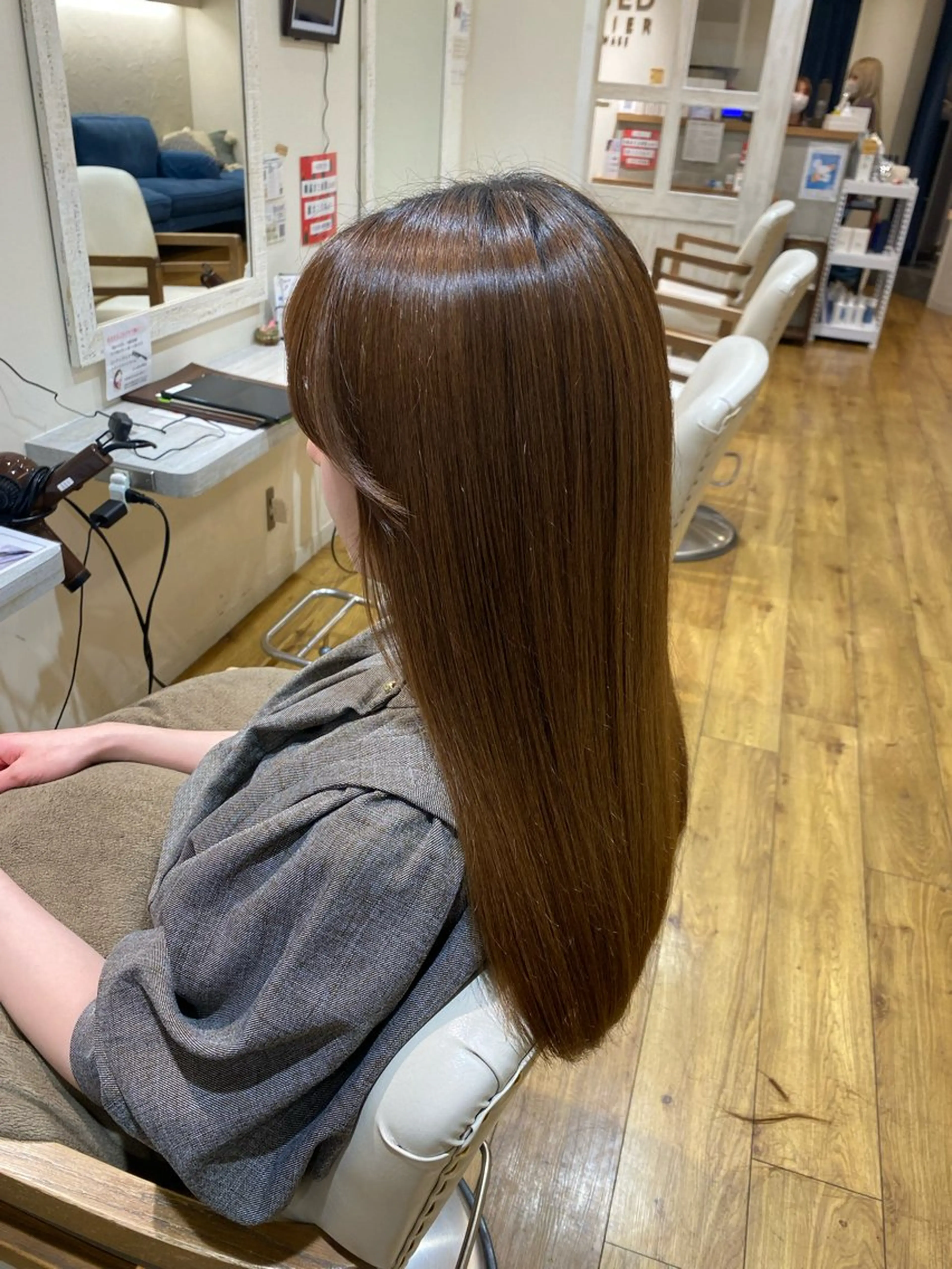 ロング 顔周りカット 似合わせカット /ニュアンスパーマのヘアスタイル