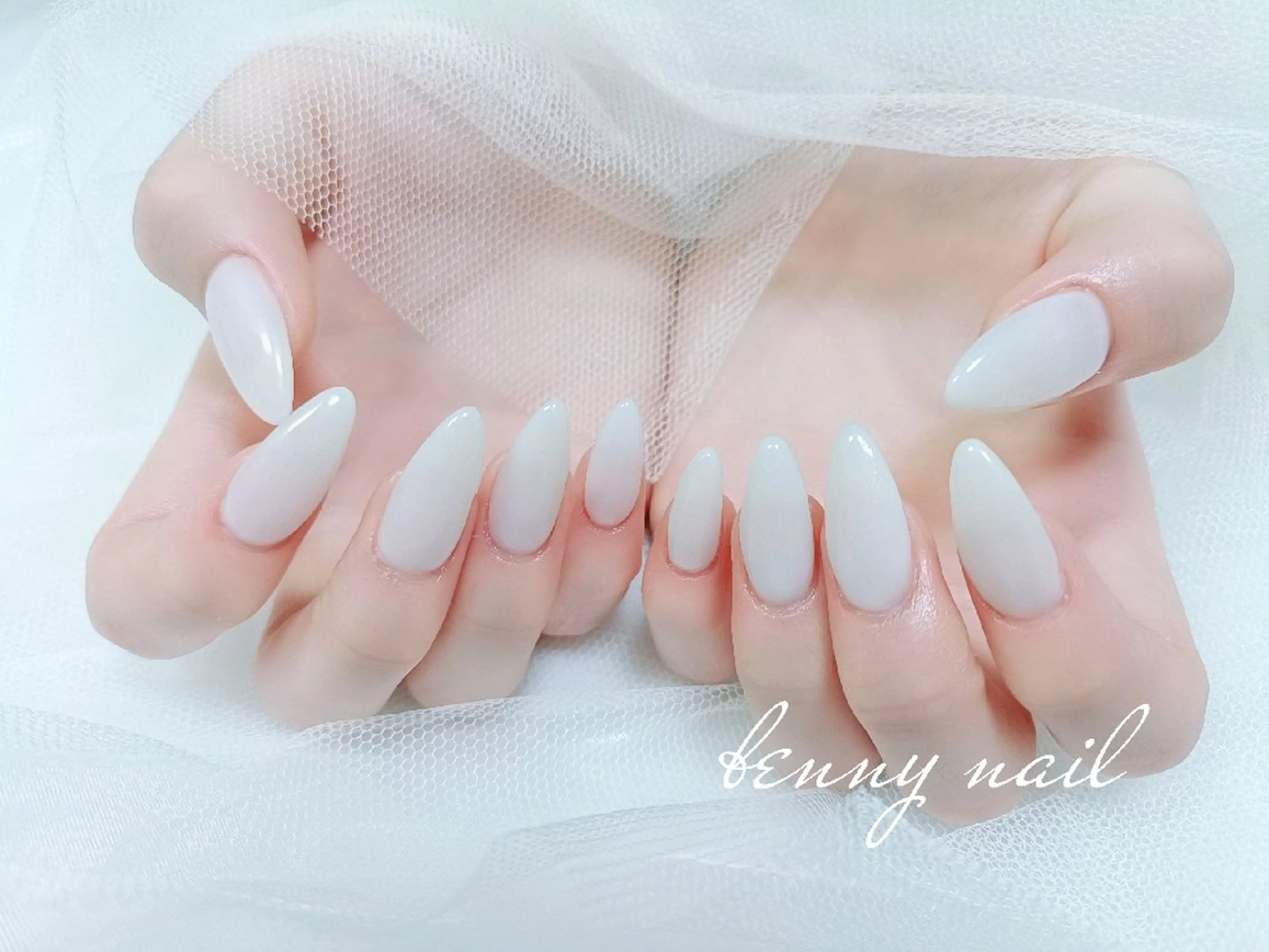 ネイル ワンカラーネイル 最終受付23時半 benny nailのネイルデザイン