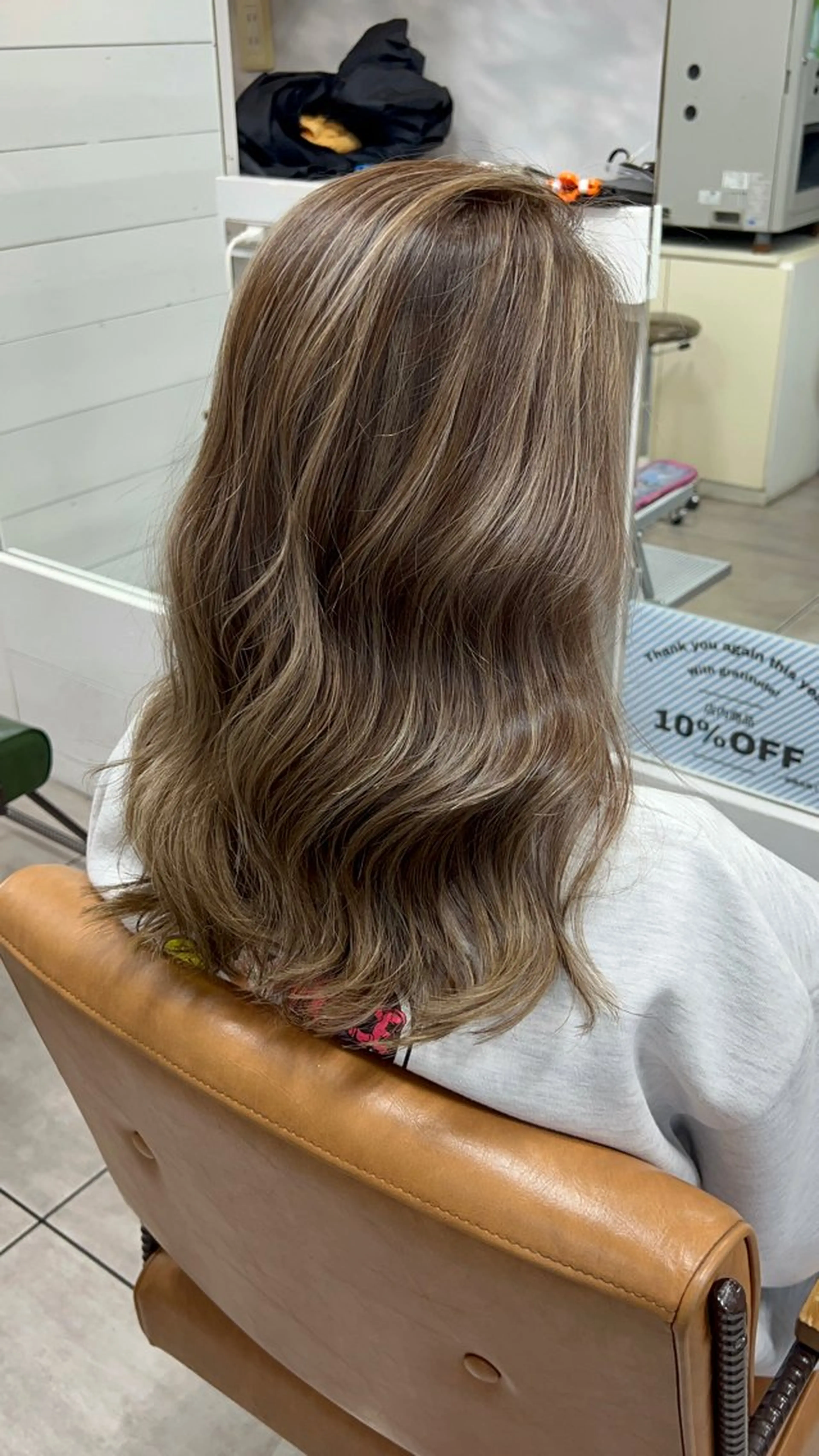 ロング カラー ヘアアレンジ インナー×縮毛矯正 ピンクカラー澤井里菜のヘアスタイル