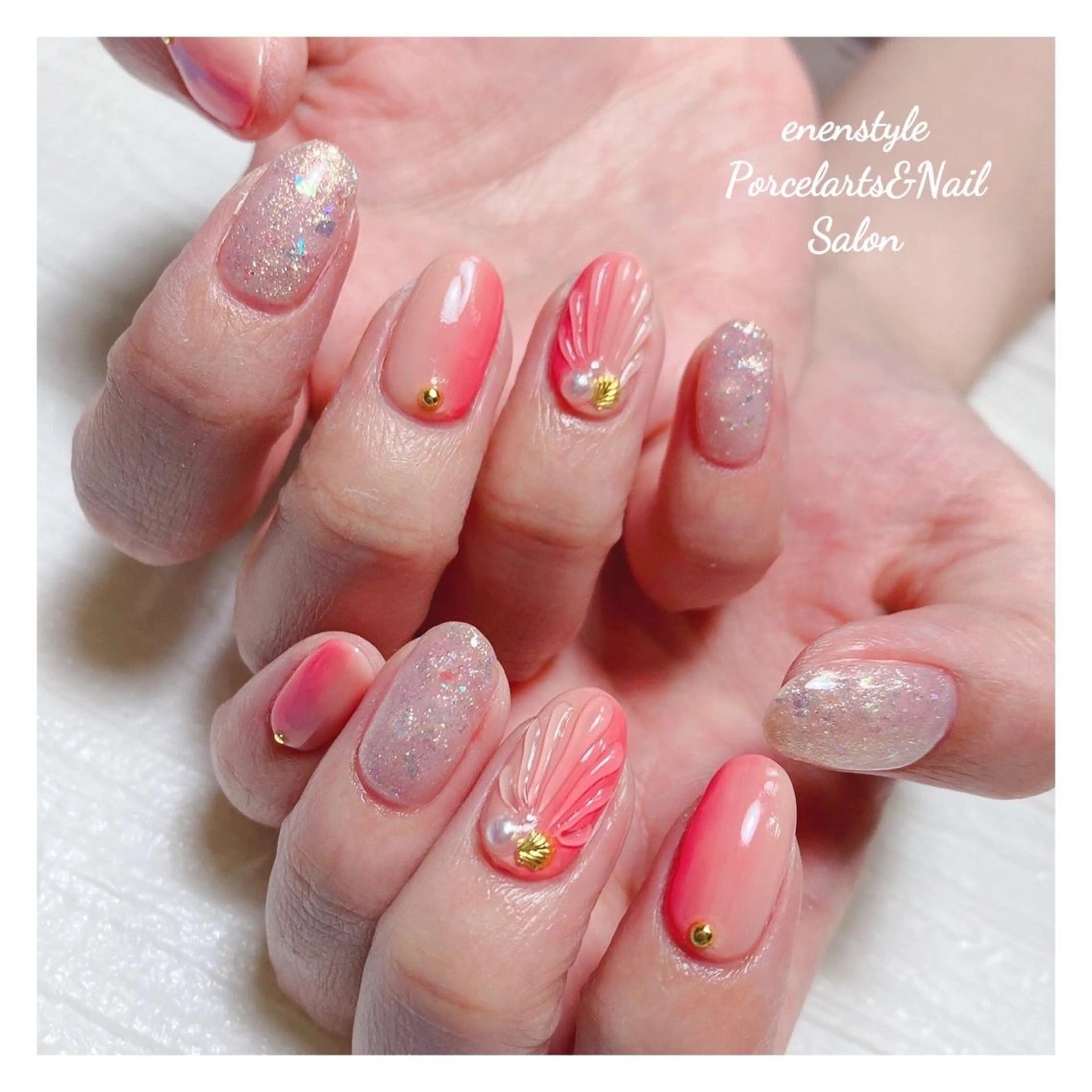 ミディアム ネイル 👑enen style👑のネイルデザイン