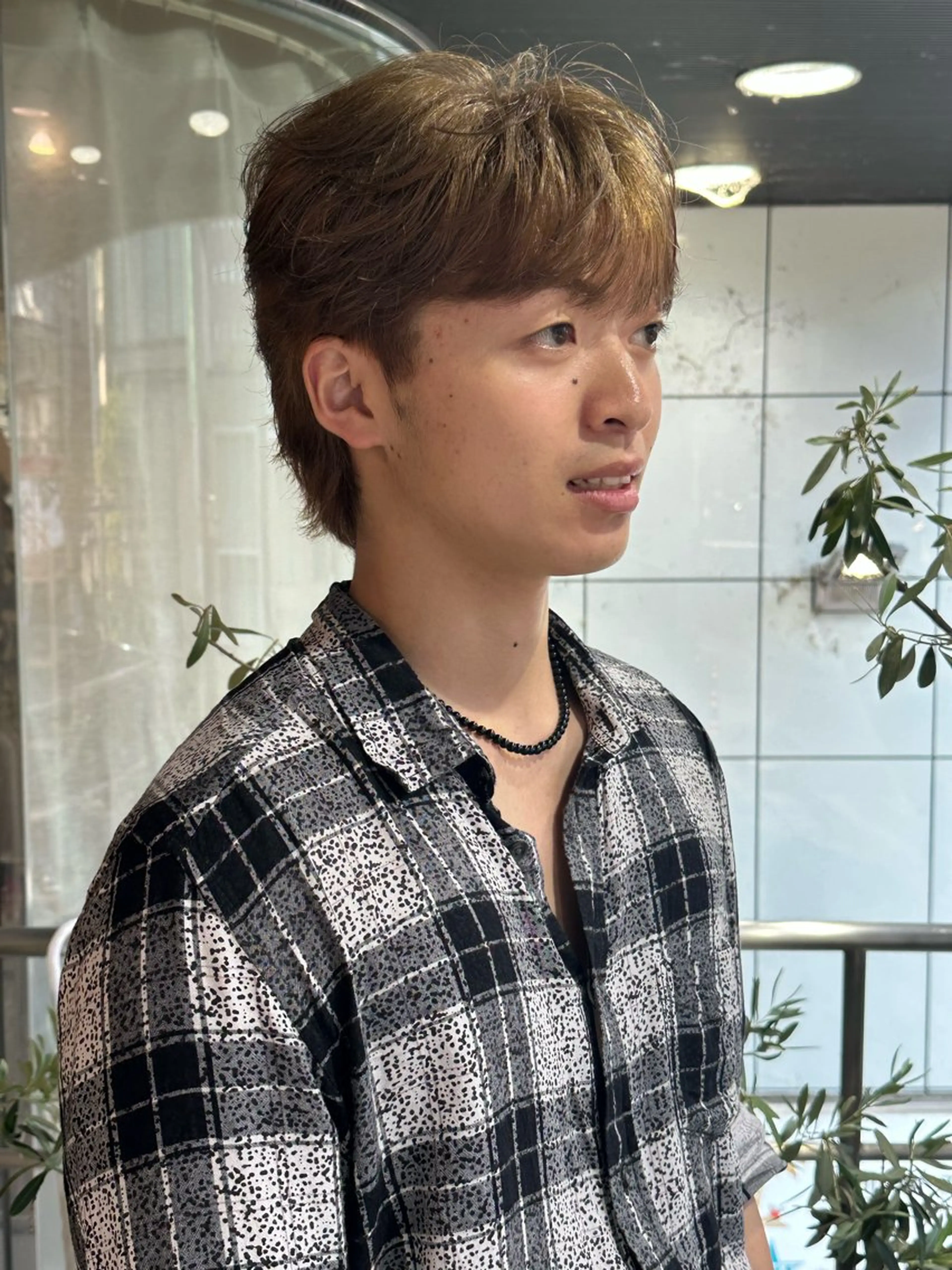 ショート カラー メンズ メンズブリーチ メンズハイトーン メンズインナーカラー メンズ韓国風 ブリーチ ユウ✩.*˚/メンズ 特化/シャドウパーマのヘアスタイル