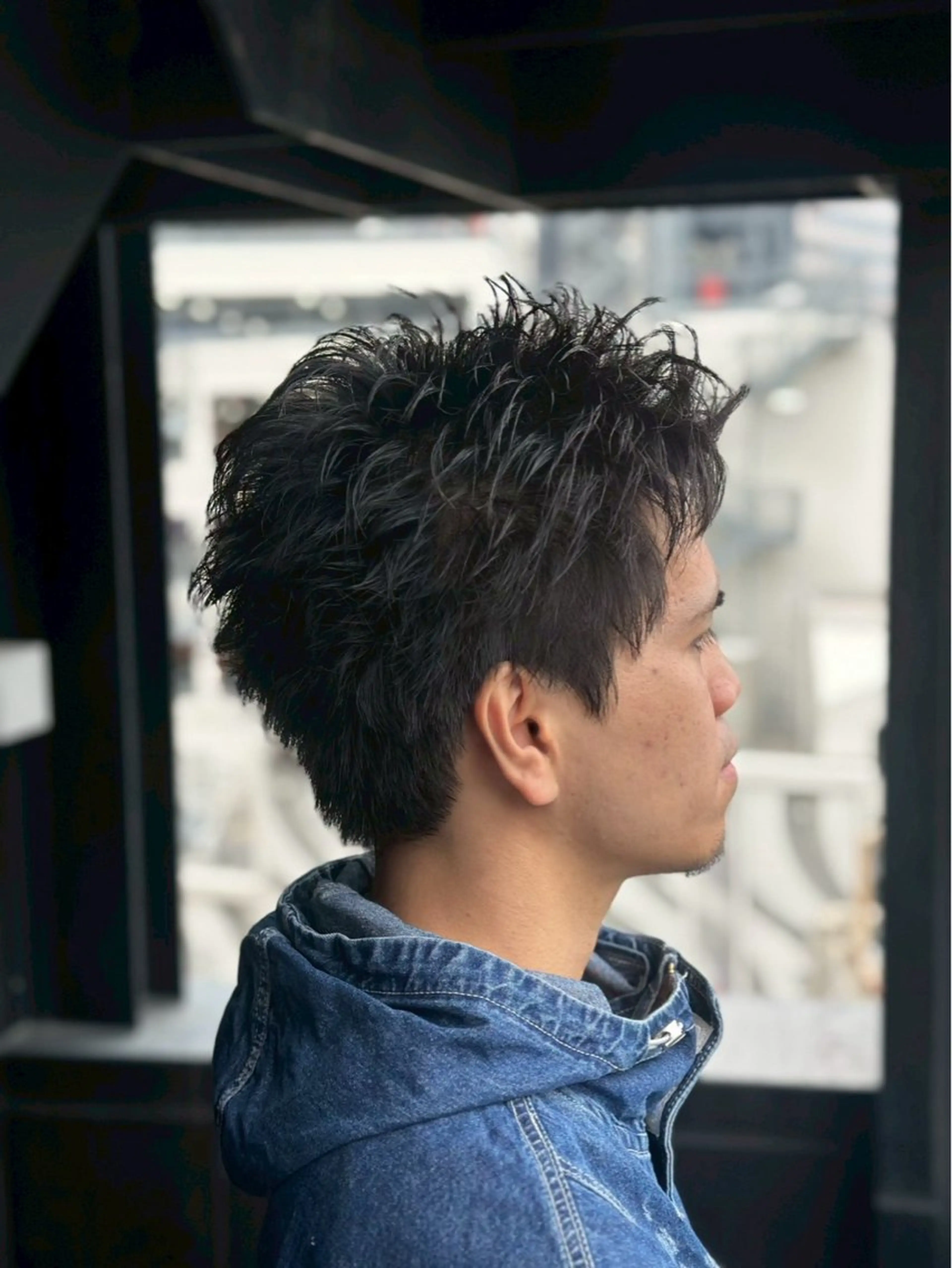 メンズ スパイキーショート メンズ専門/パーマ 特化/栄/北出瑞貴のヘアスタイル