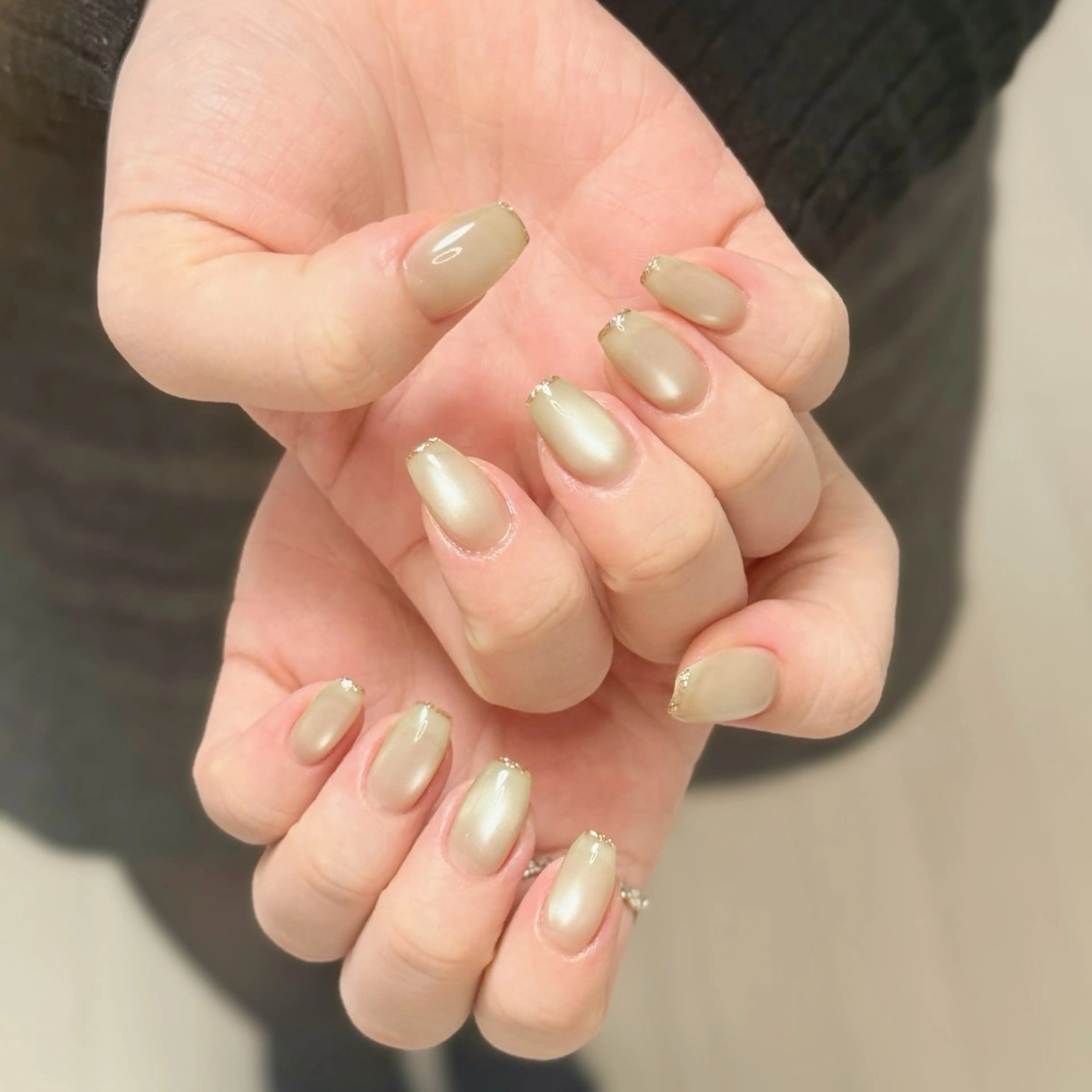 ネイル アートネイル オーロラネイル チークネイル フレンチネイル ガラスフレンチ ハンドネイル 🎀🎀YooLi Nail Salonのネイルデザイン