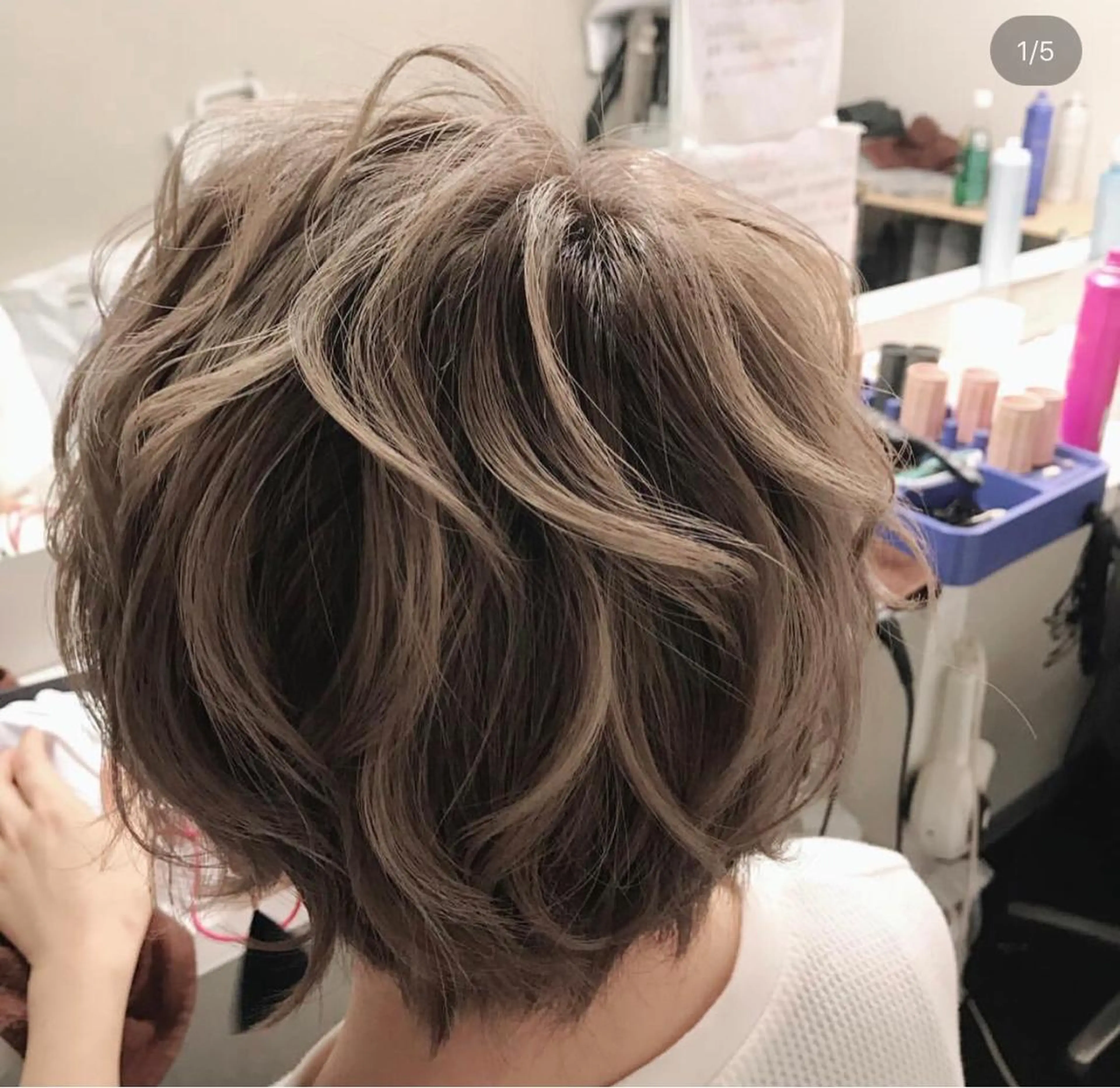 ショート カラー ヘアアレンジ ハイトーンカラー ショートヘア カット ヘアカラー トリートメント Aloa透明感ヘア ♡kanami♡のヘアスタイル