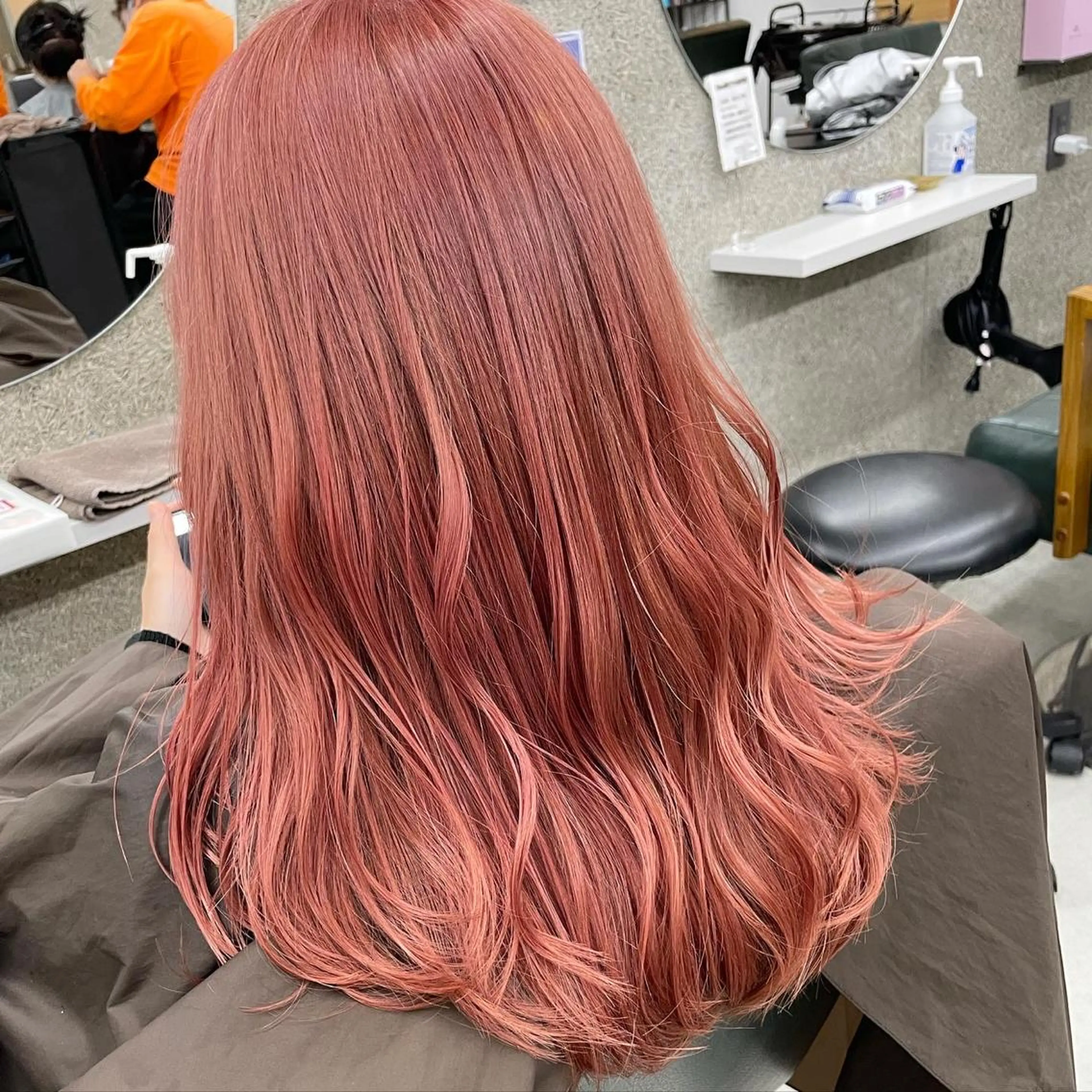 セミロング カラー ヘアカラー トリートメント Lull1人美容室 バレイヤージュのヘアスタイル