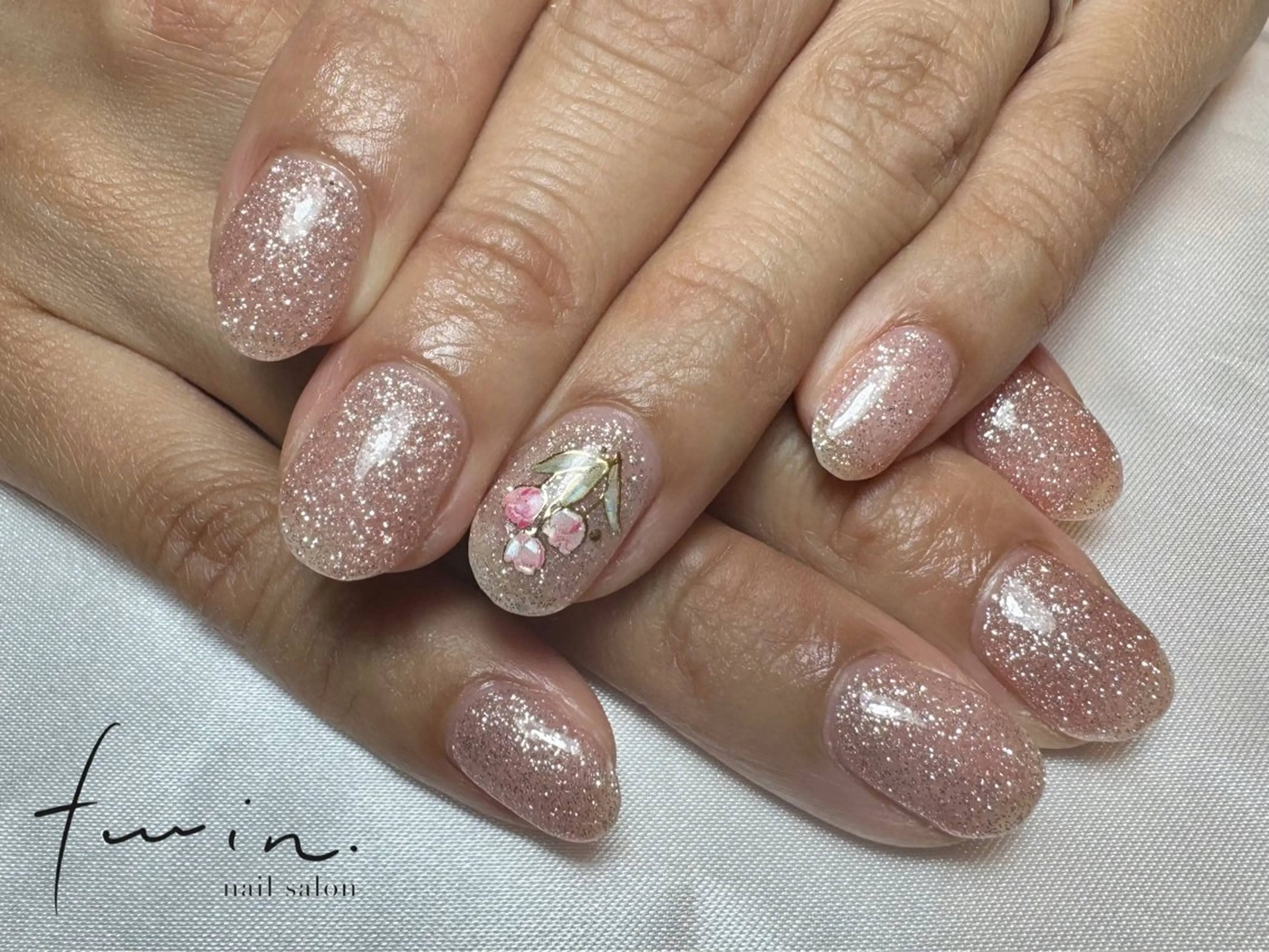 ネイル フラッシュネイル twin.riko 塩釜口のネイルデザイン