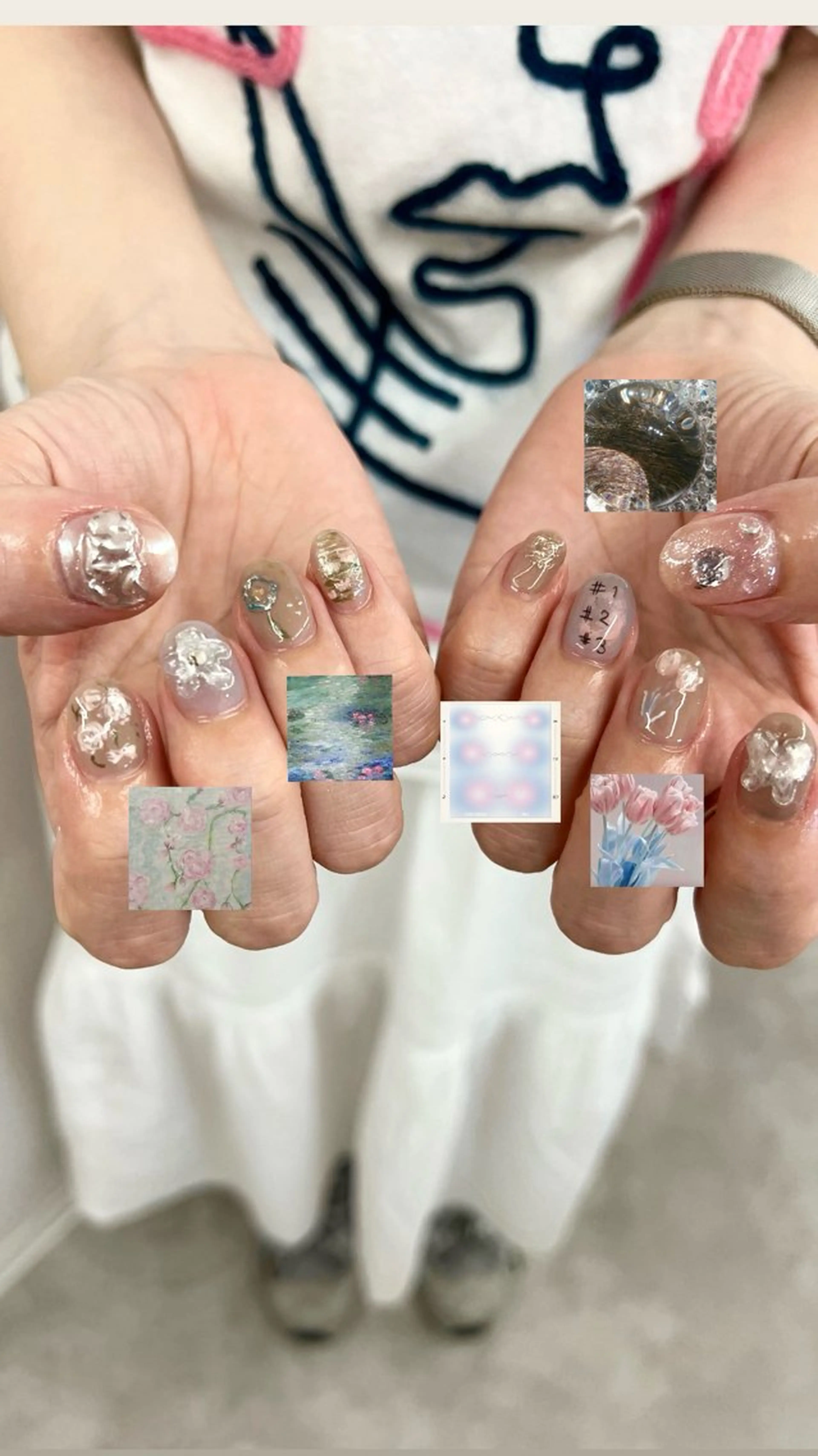ネイル アートネイル オーロラネイル ジェルネイル ニュアンスネイル パラジェル ハンドネイル ハンドケア Bana_ Nailのネイルデザイン