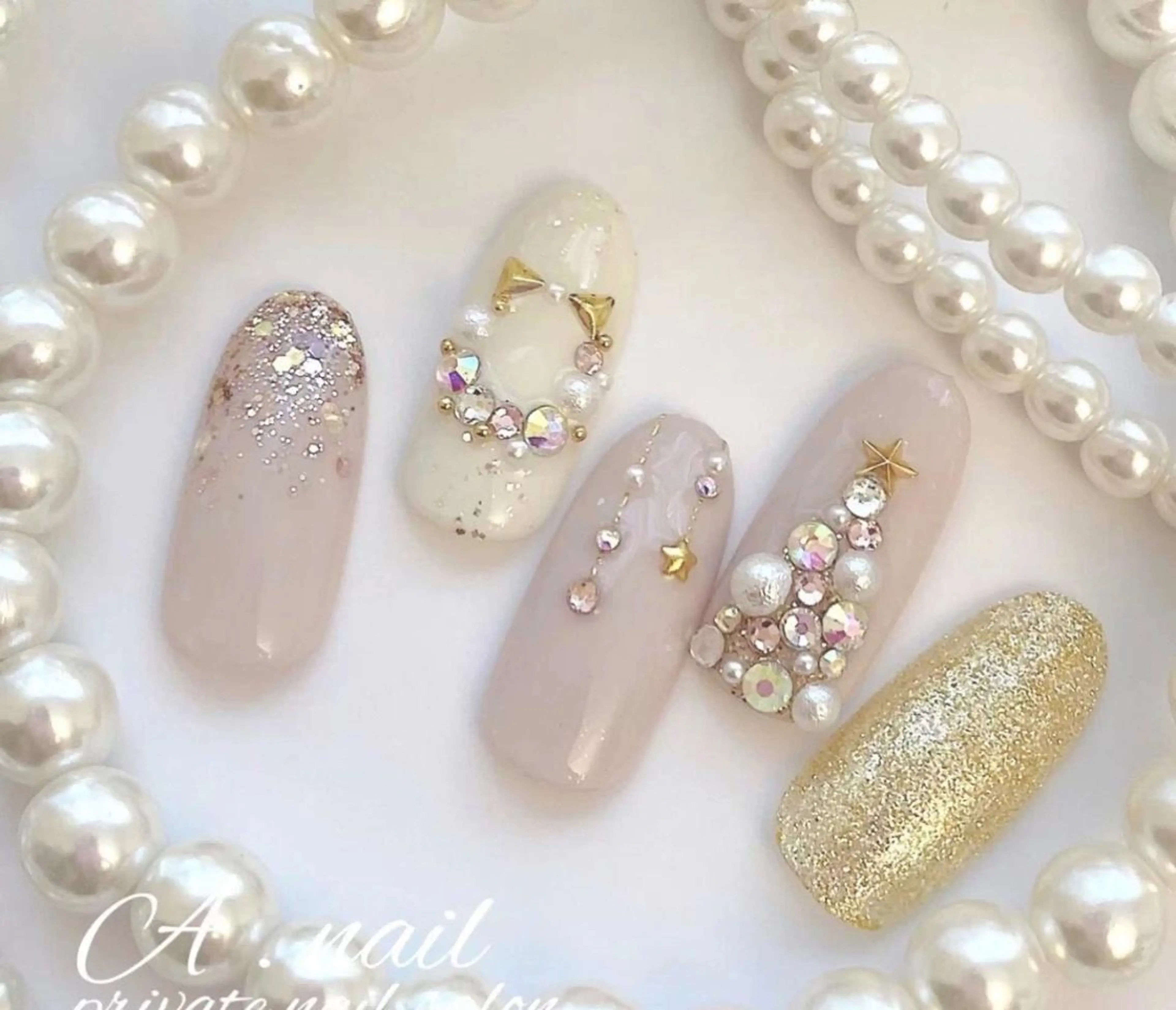 ネイル 冬ネイル クリスマス Lien _リエン リエンのネイルデザイン