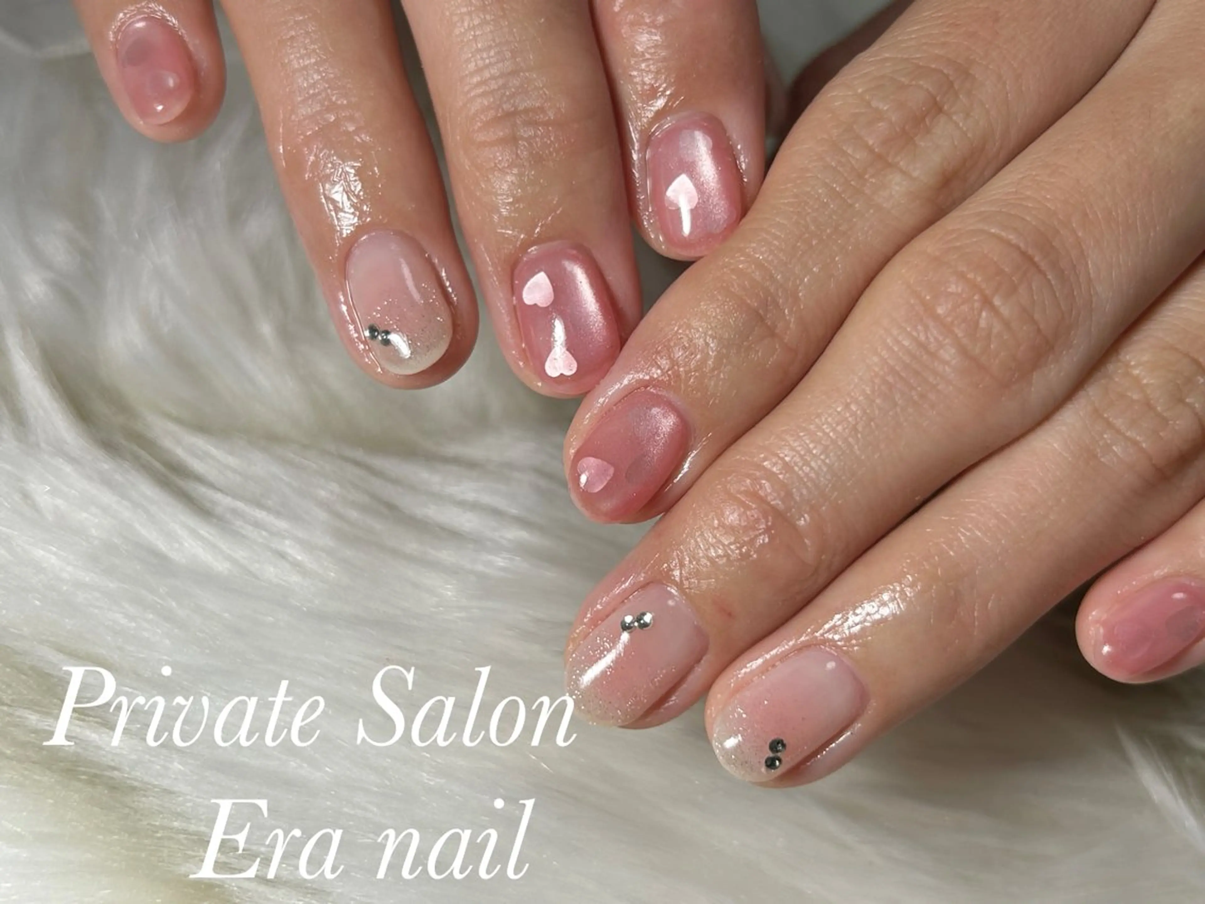 ネイル チークネイル ハンドネイル Era nailのネイルデザイン