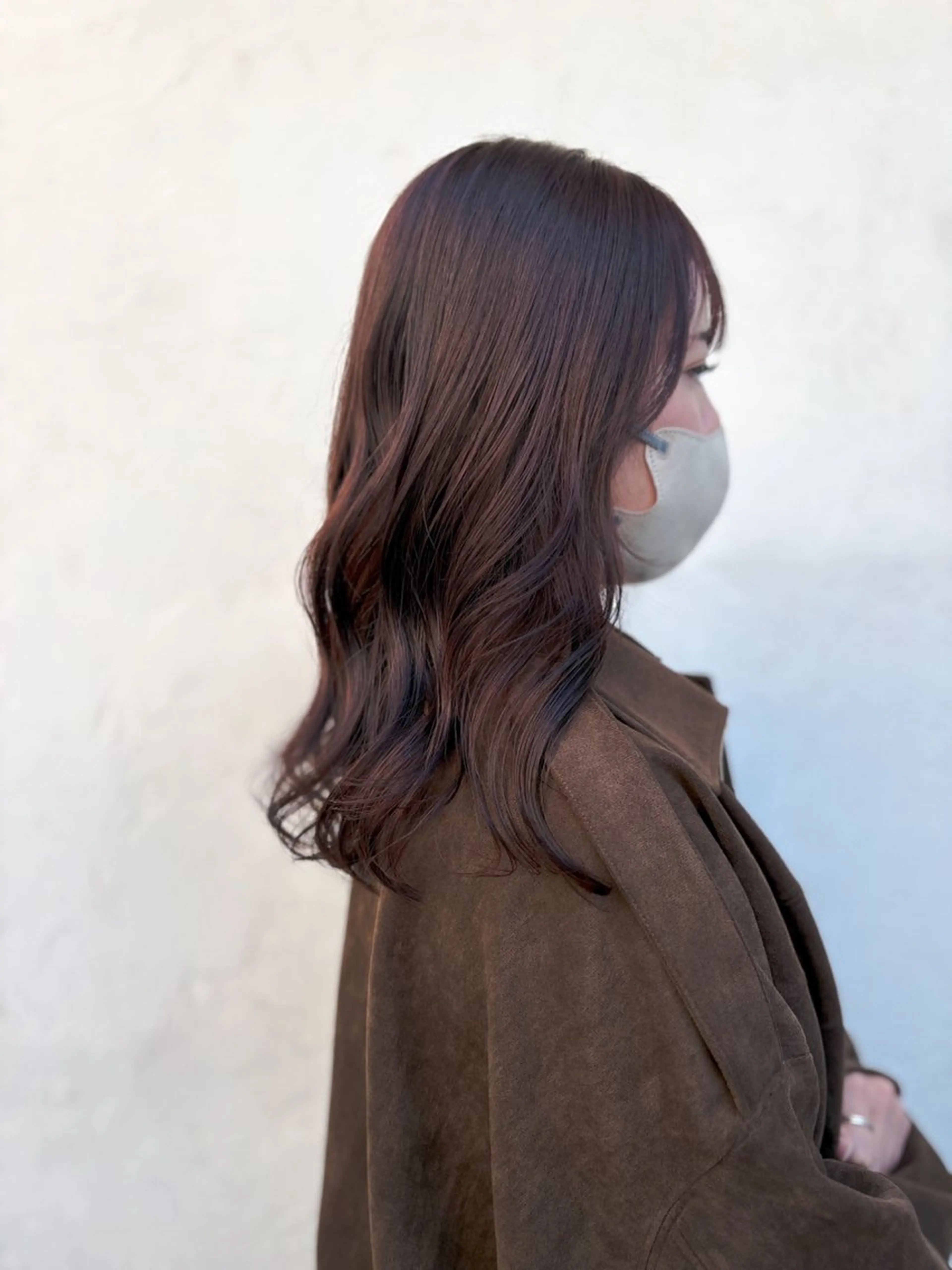 セミロング カラー ヘアアレンジ カット ヘアカラー トリートメント ヘアセット ブリーチなし透け感/ マンツーマン/Ryoのヘアスタイル