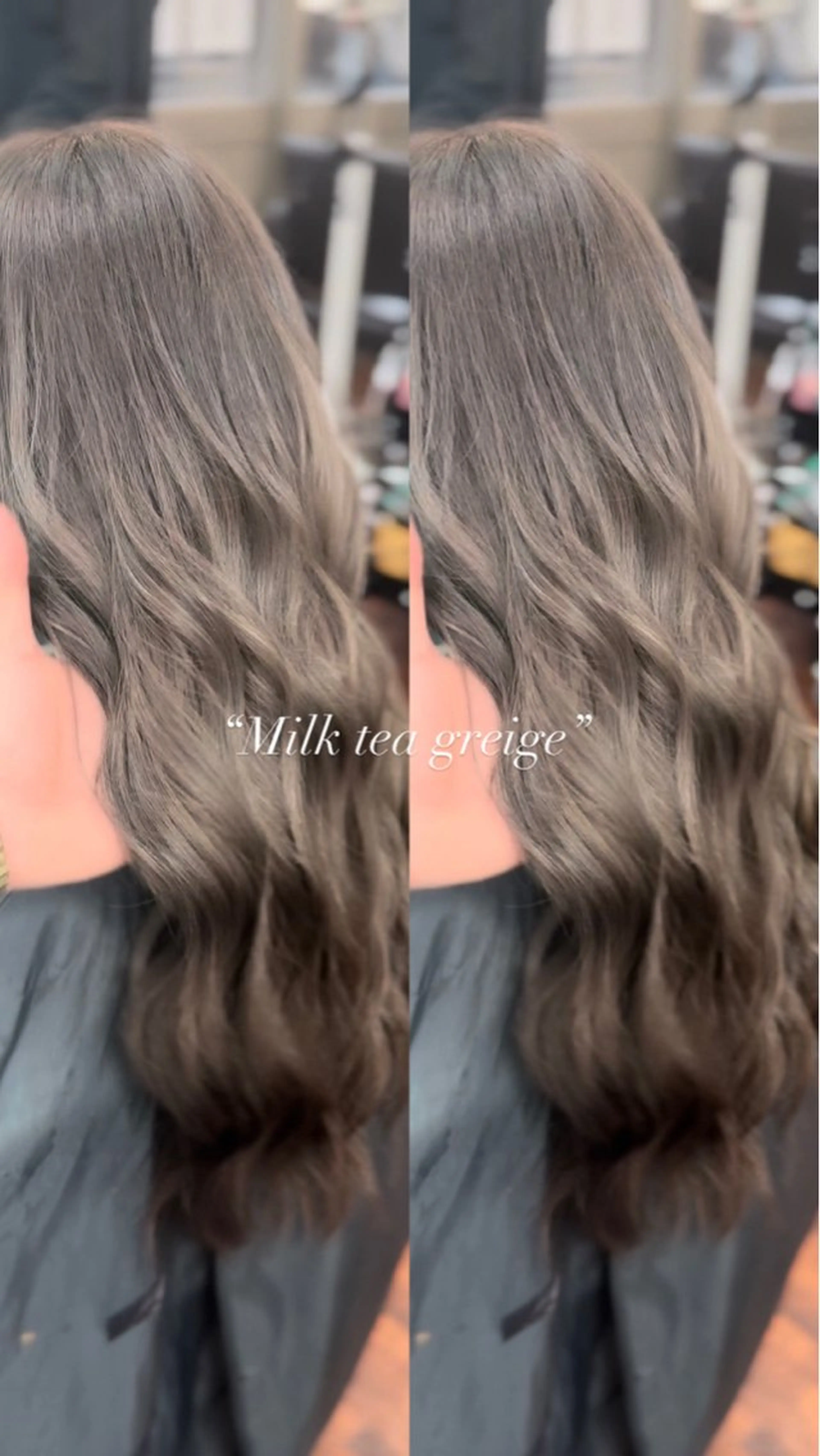 ロング カラー ベージュカラー 透明感カラー グレージュ ハイライトカラー ミルクティーベージュ ヘアカラー 👑カラーリスト👑 /石塚恒太郎のヘアスタイル