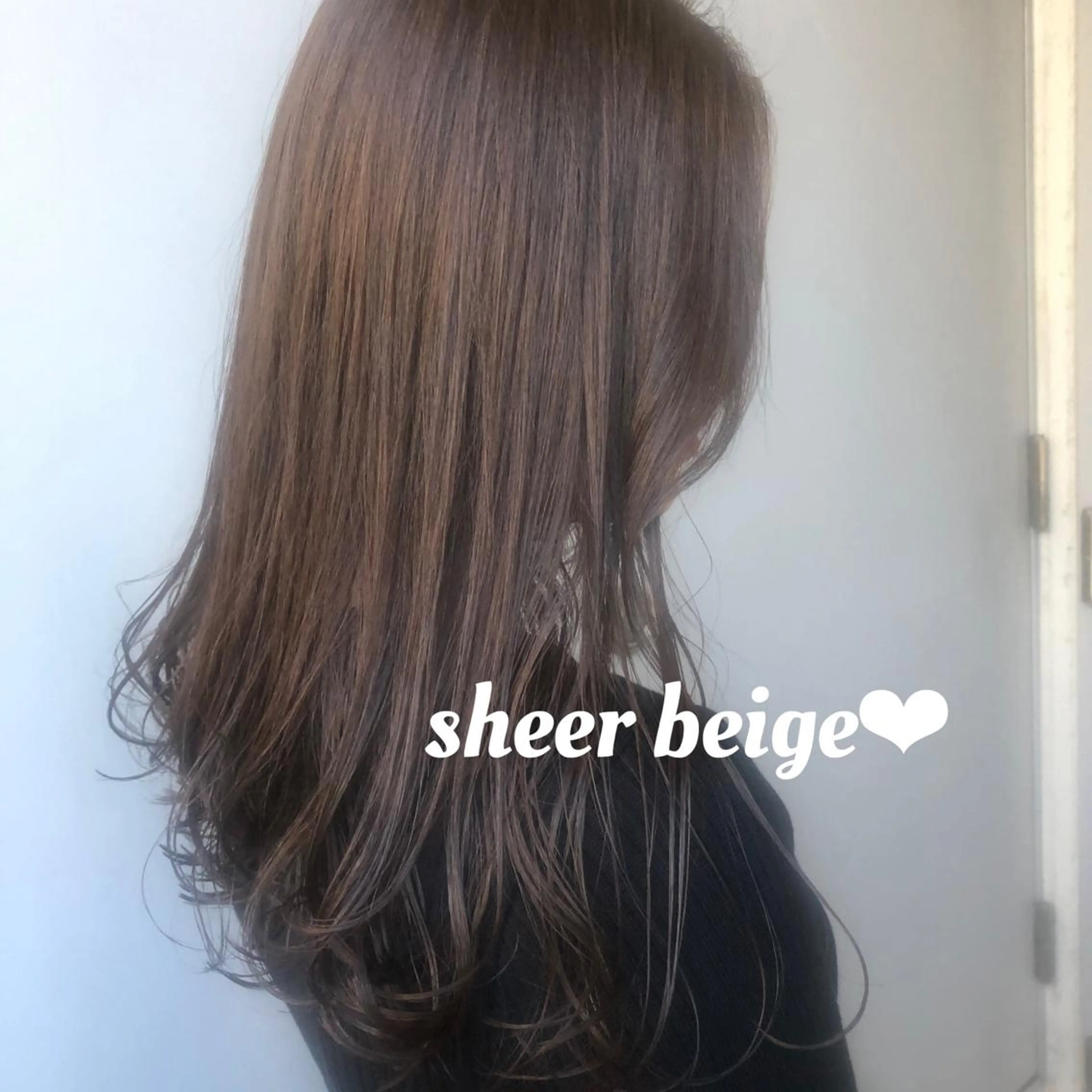 ロング カラー レイヤーカット 韓国ヘアayameのヘアスタイル