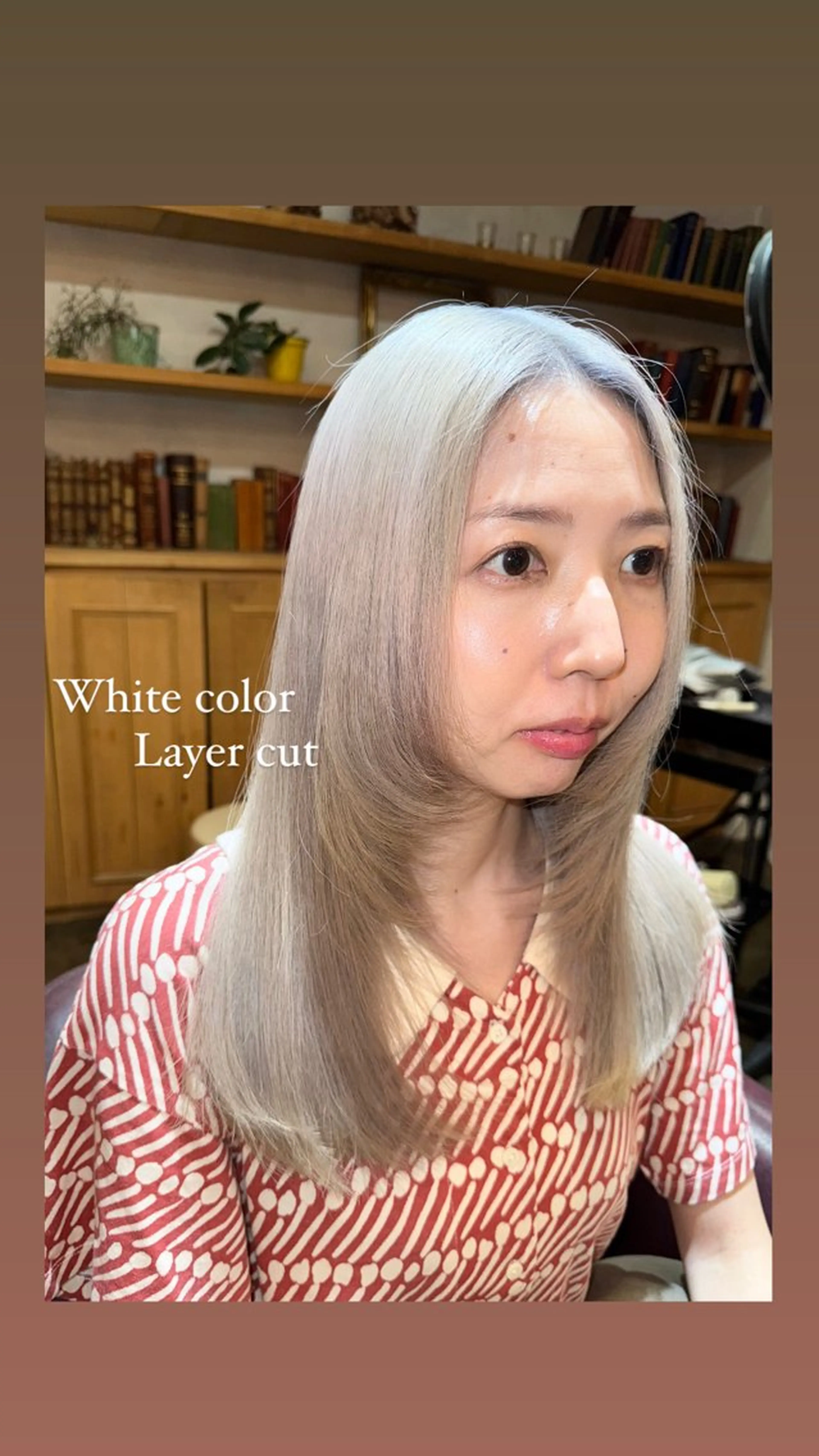 ロング カラー ブリーチ 韓国風ヘア レイヤーカット 小顔カット カット ヘアカラー ハイライト/インナー /ブリーチ/レイヤーのヘアスタイル