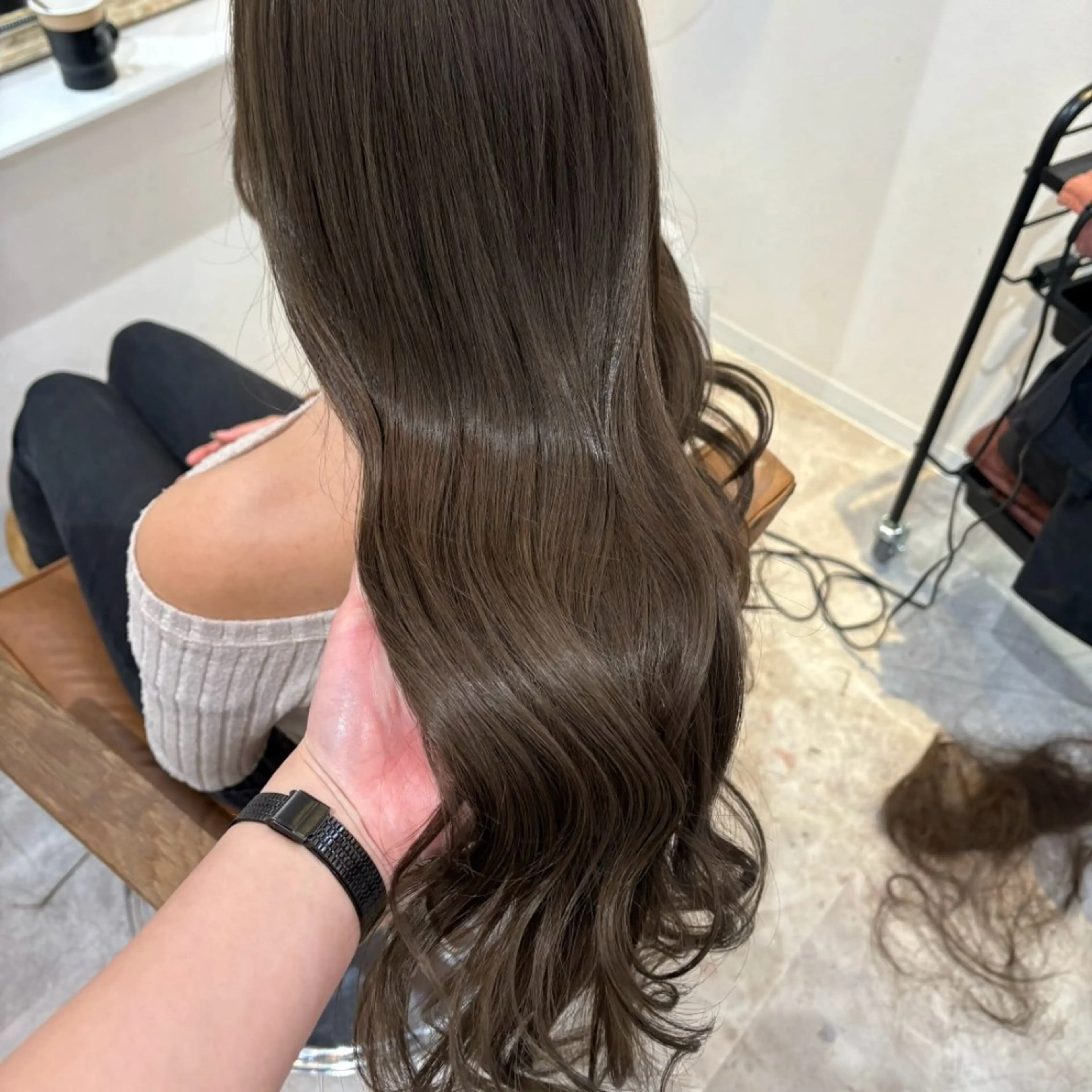 ロング カラー カット ヘアカラー トリートメント 梅田/髪質改善カラー ❄︎ mikiのヘアスタイル