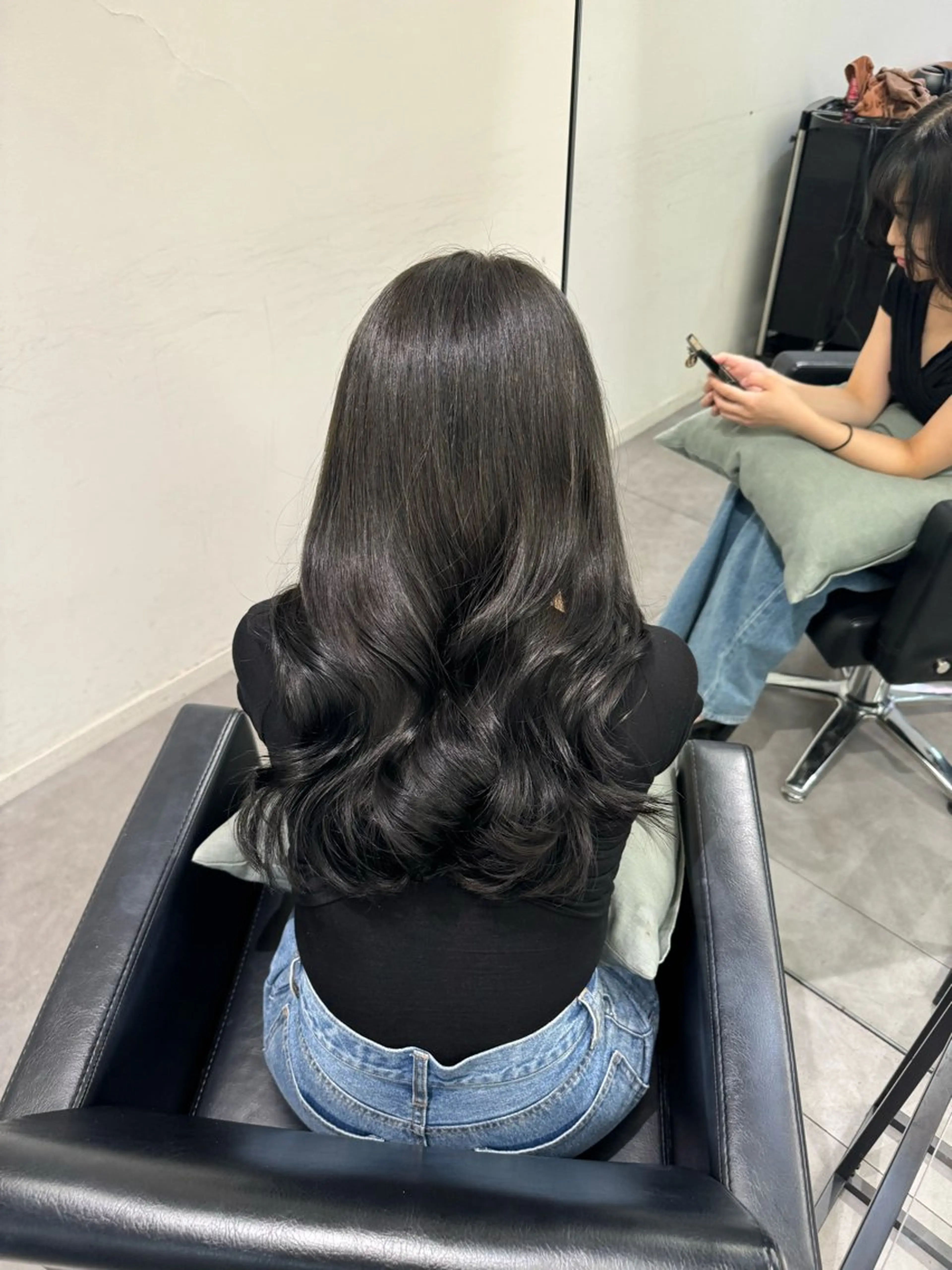 ロング カラー レイヤーカット💎 髪質改善のヘアスタイル