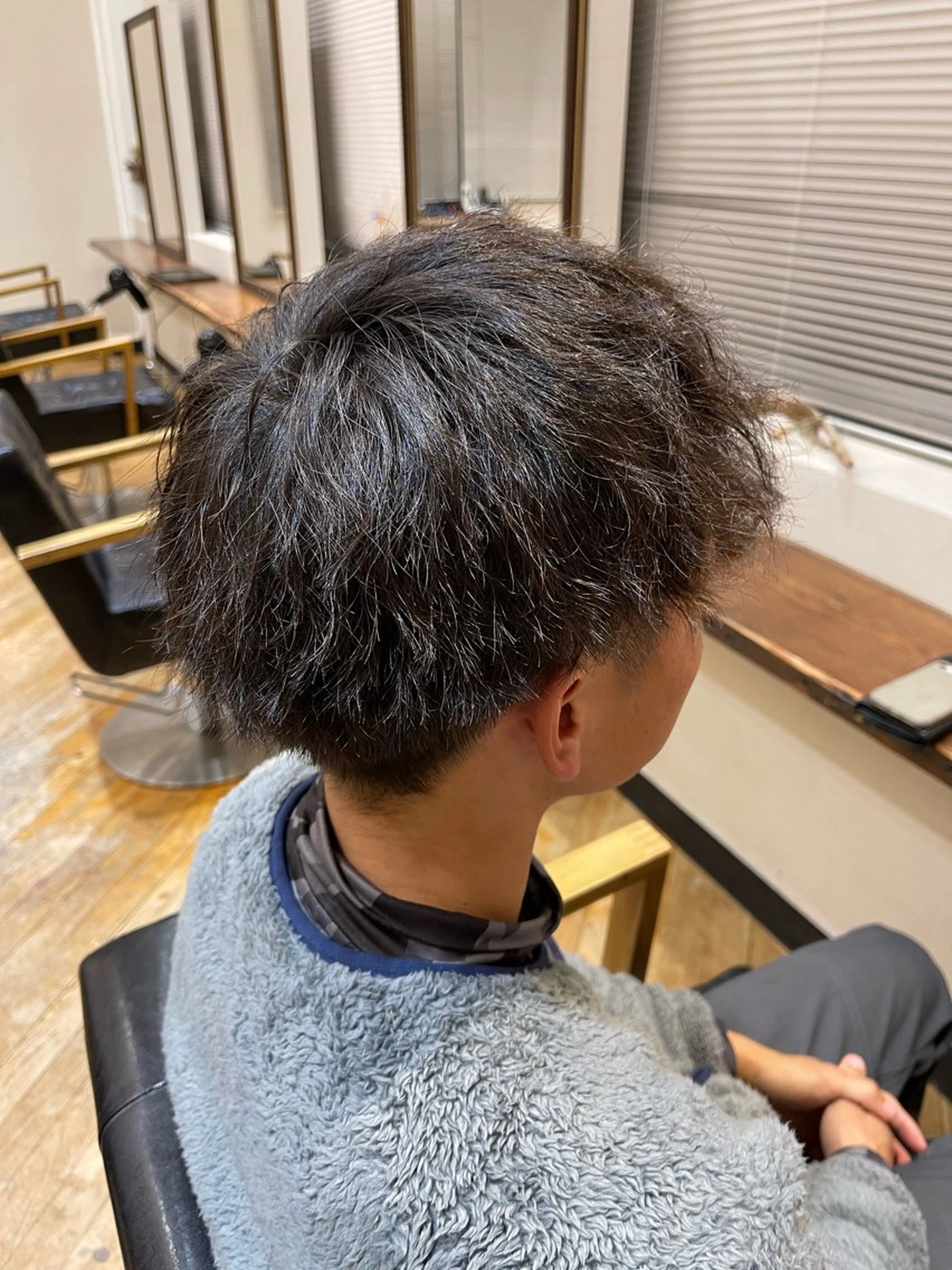 ショート パーマ メンズ カット パーマ Rolen.所属・佐藤 海璃のヘアスタイル