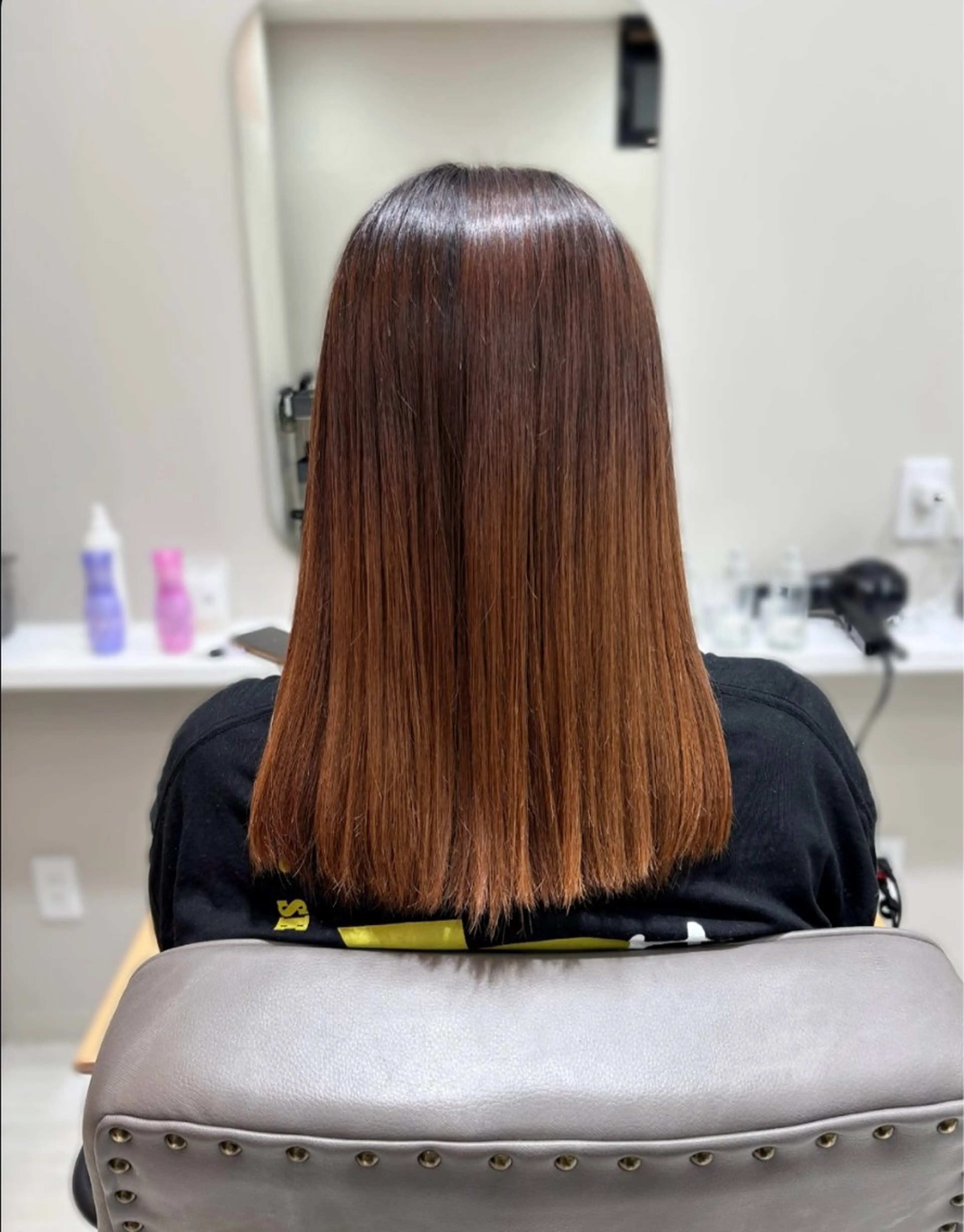 ミディアム 縮毛矯正 🌿髪質改善/レイヤ ー🌿ひかるんのヘアスタイル