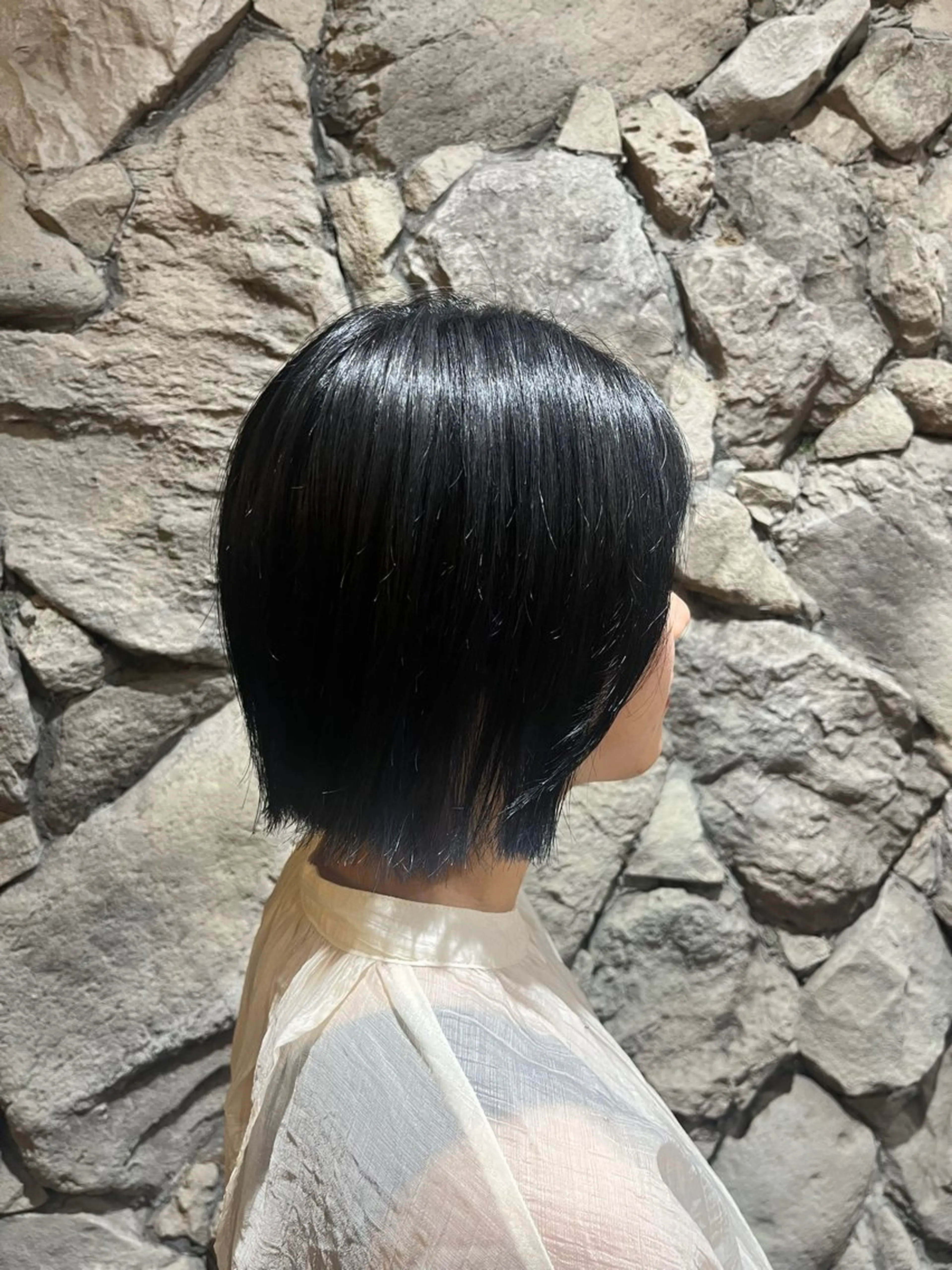カラー ブルーカラー インナーカラー ボブ ハイトーン/ボブ/ 髪質改善🦖mahoのヘアスタイル
