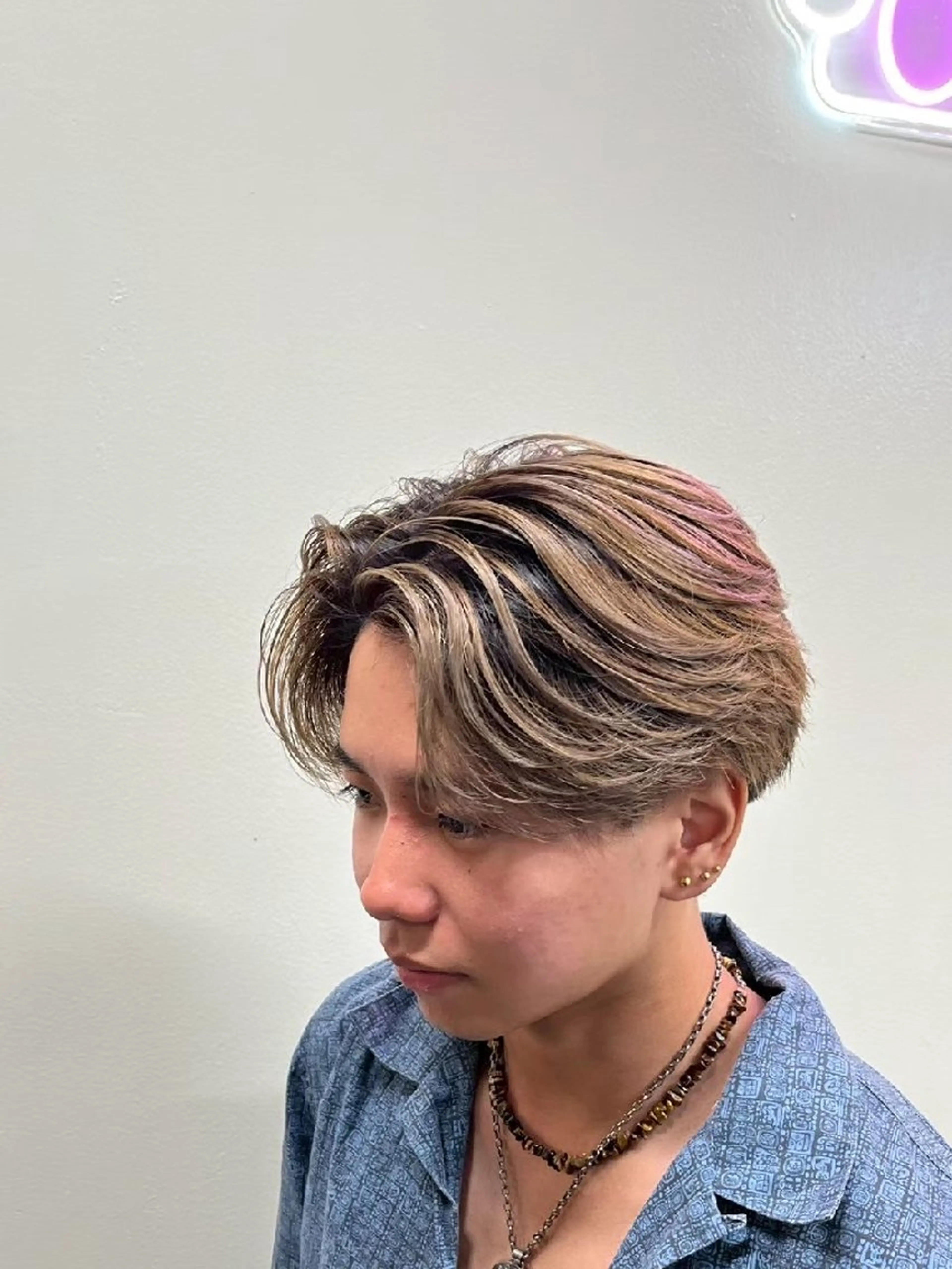 パーマ カラー 🇰🇷ダウンパーマ 毛流れヘア🪽藤原のヘアスタイル