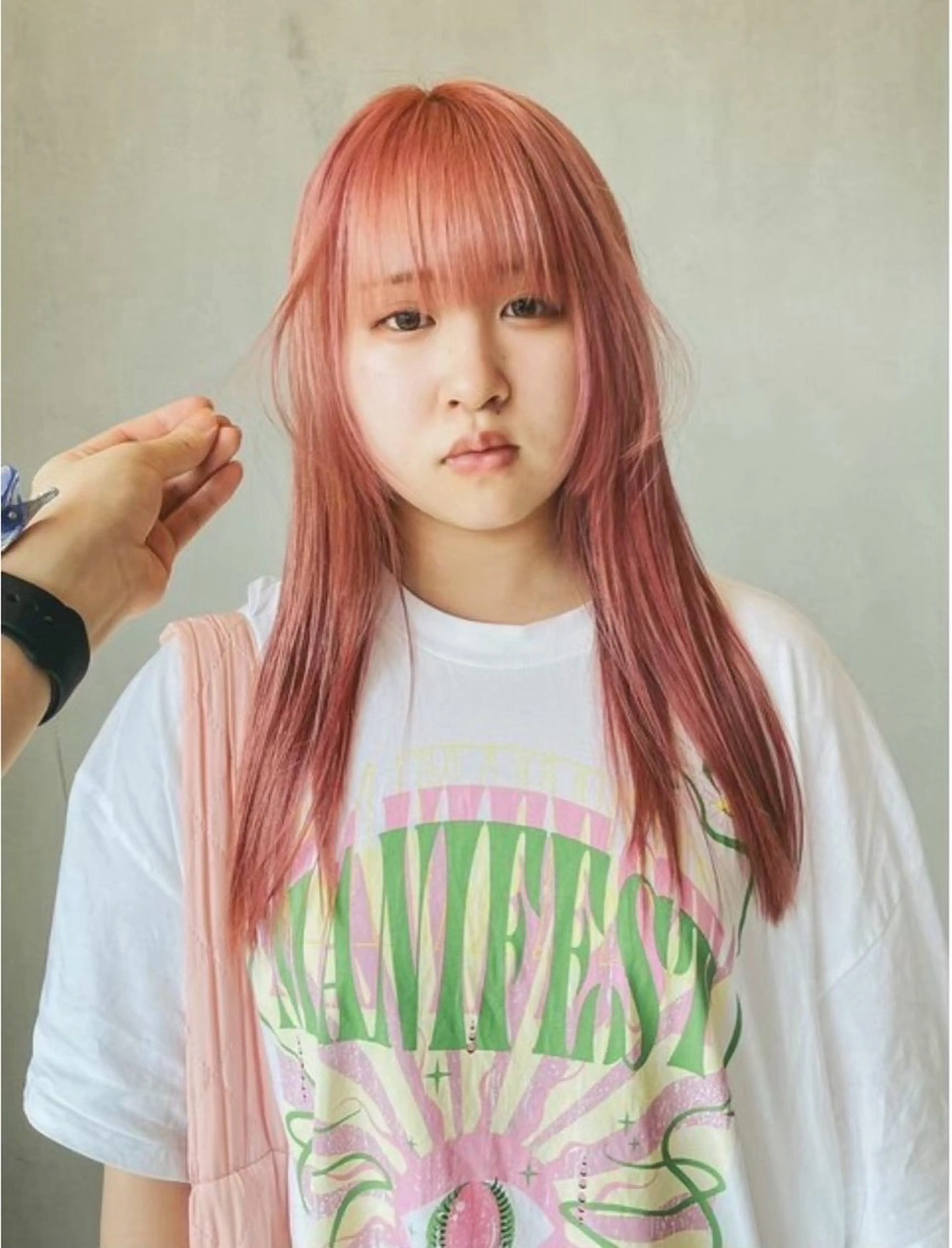 セミロング LUVISM ボブ りきカットモデル募集のヘアスタイル