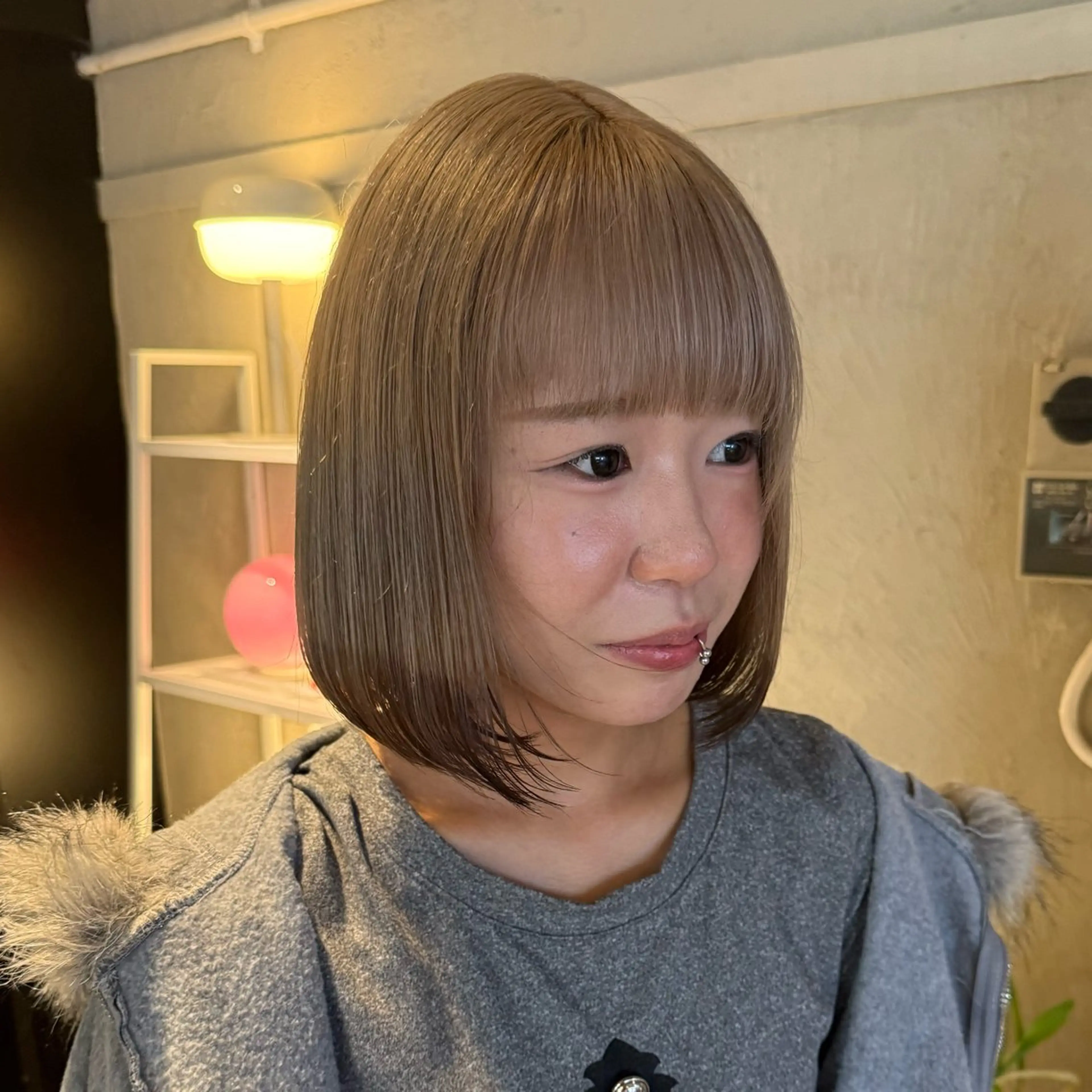 ショート カラー ヘアアレンジ ヘアカラー トリートメント 海外/ハイトーン🪽 ☯️ami☯️のヘアスタイル