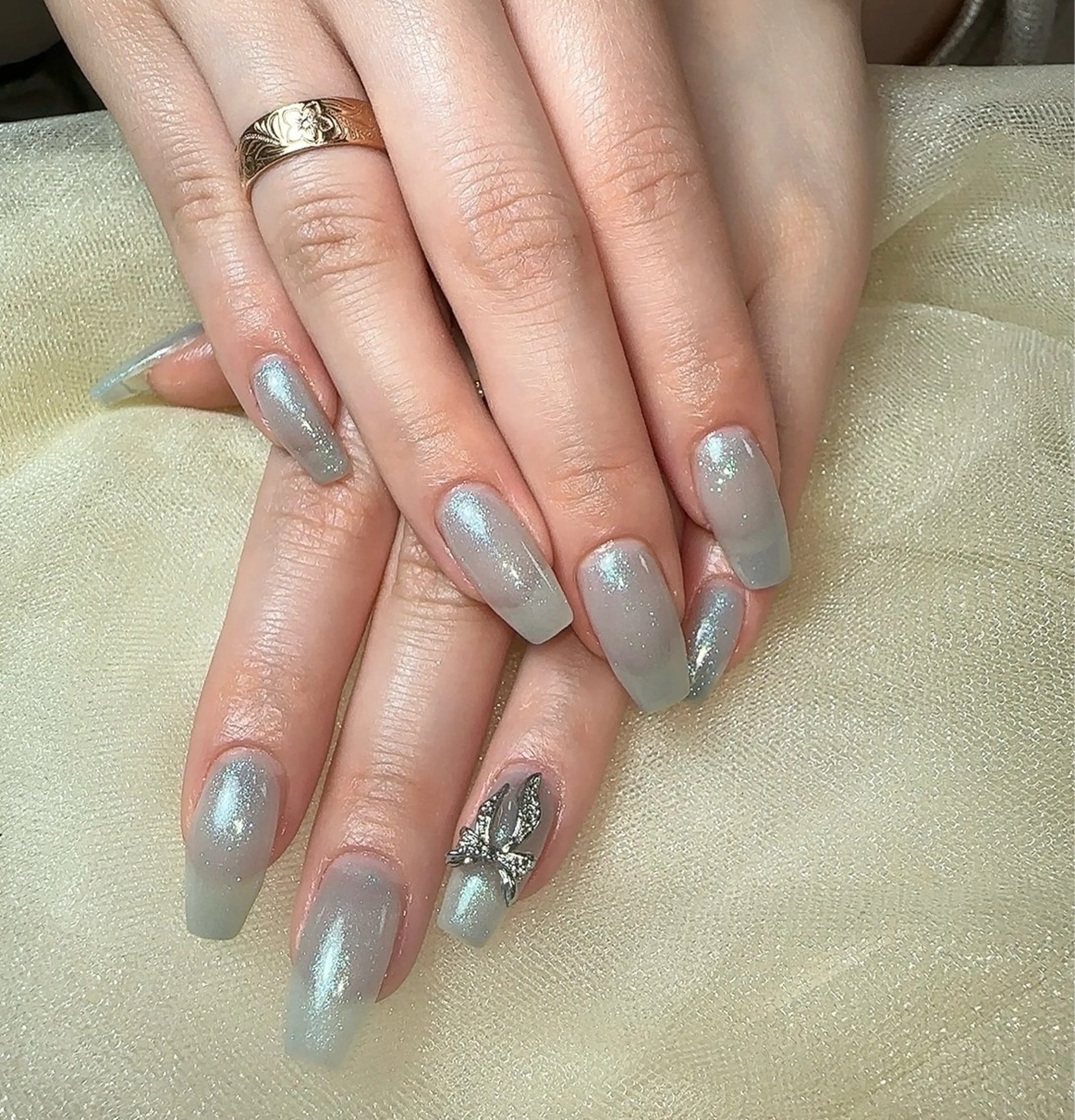 ネイル グラデーション ラメ(グリッター) ラメグラデーション UniqueNail さとみのネイルデザイン