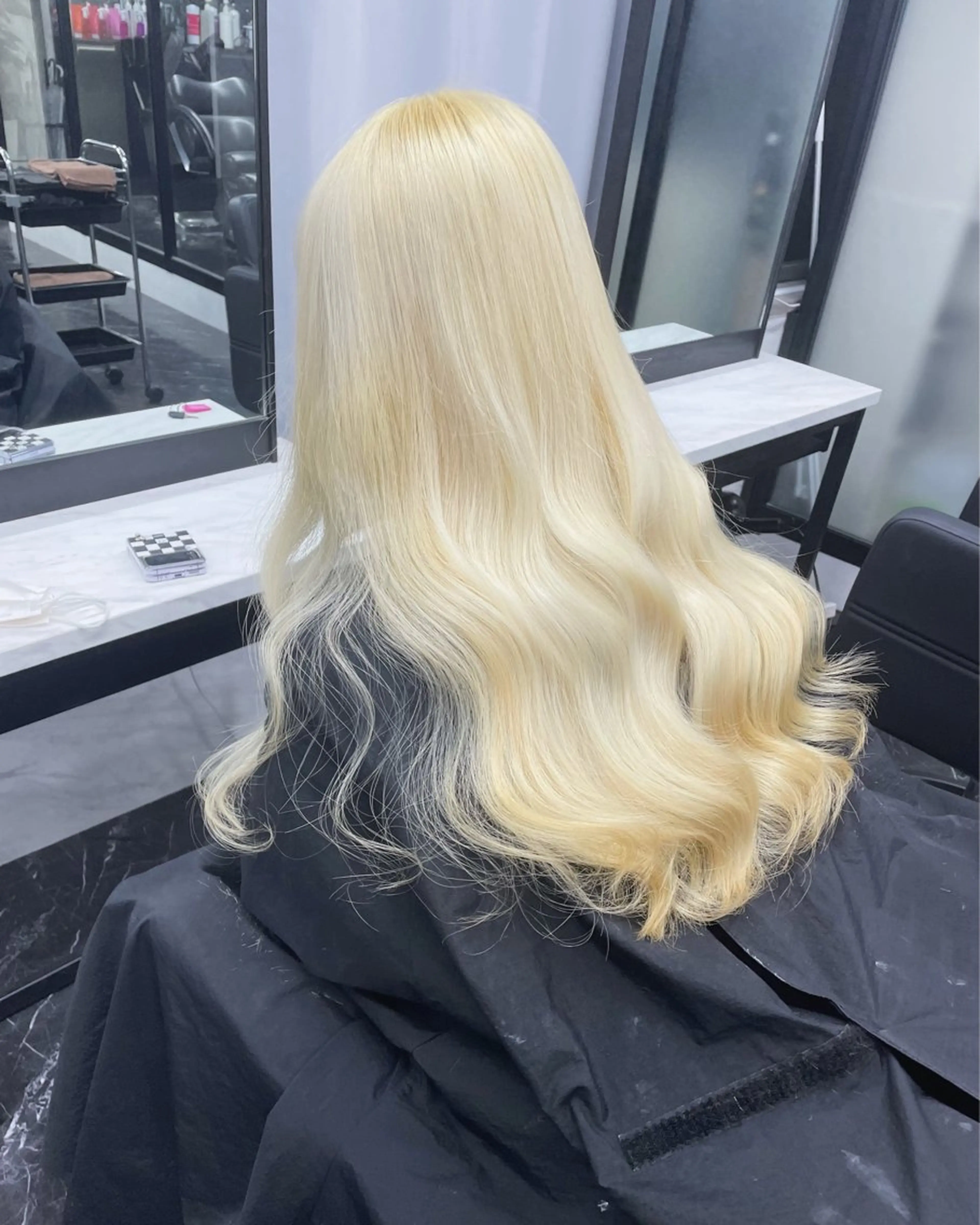 ロング カラー ブロンド カット ヘアカラー トリートメント マリカ🦋韓国 ハイトーン/エクステのヘアスタイル