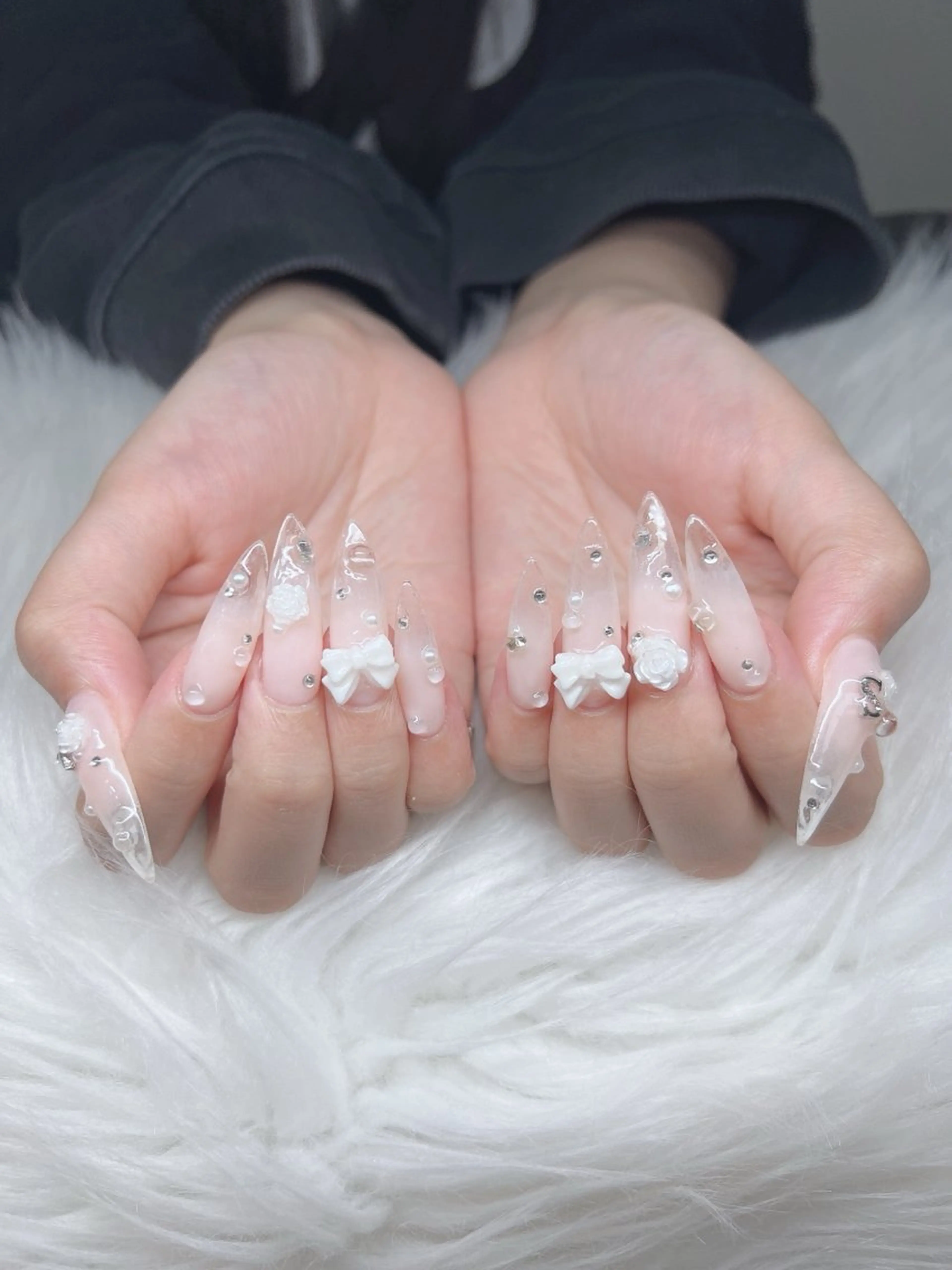ネイル ハンドネイル Lee Nails チップ長さだし専門店のネイルデザイン