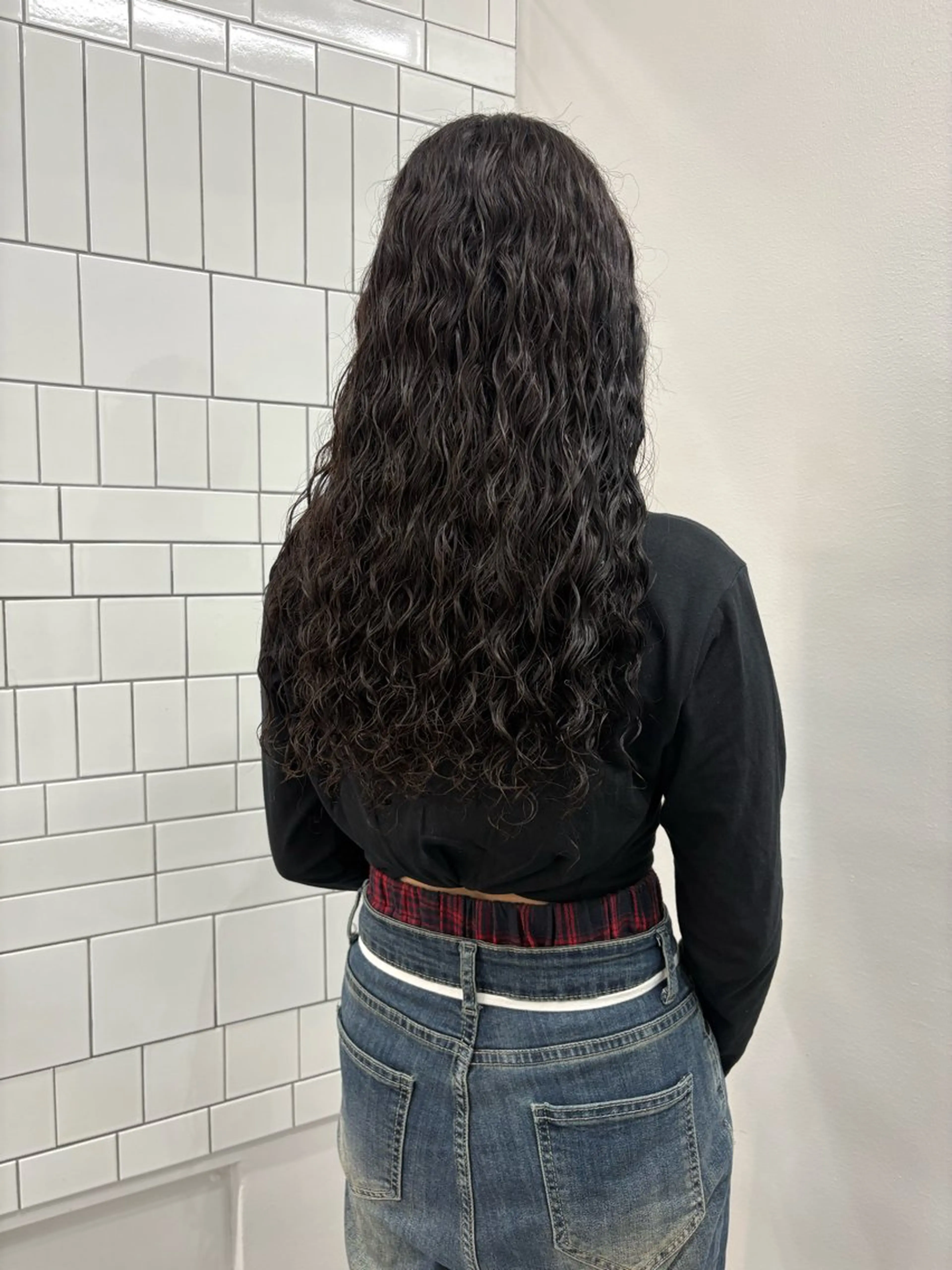 ロング パーマ 中田 信太郎のヘアスタイル