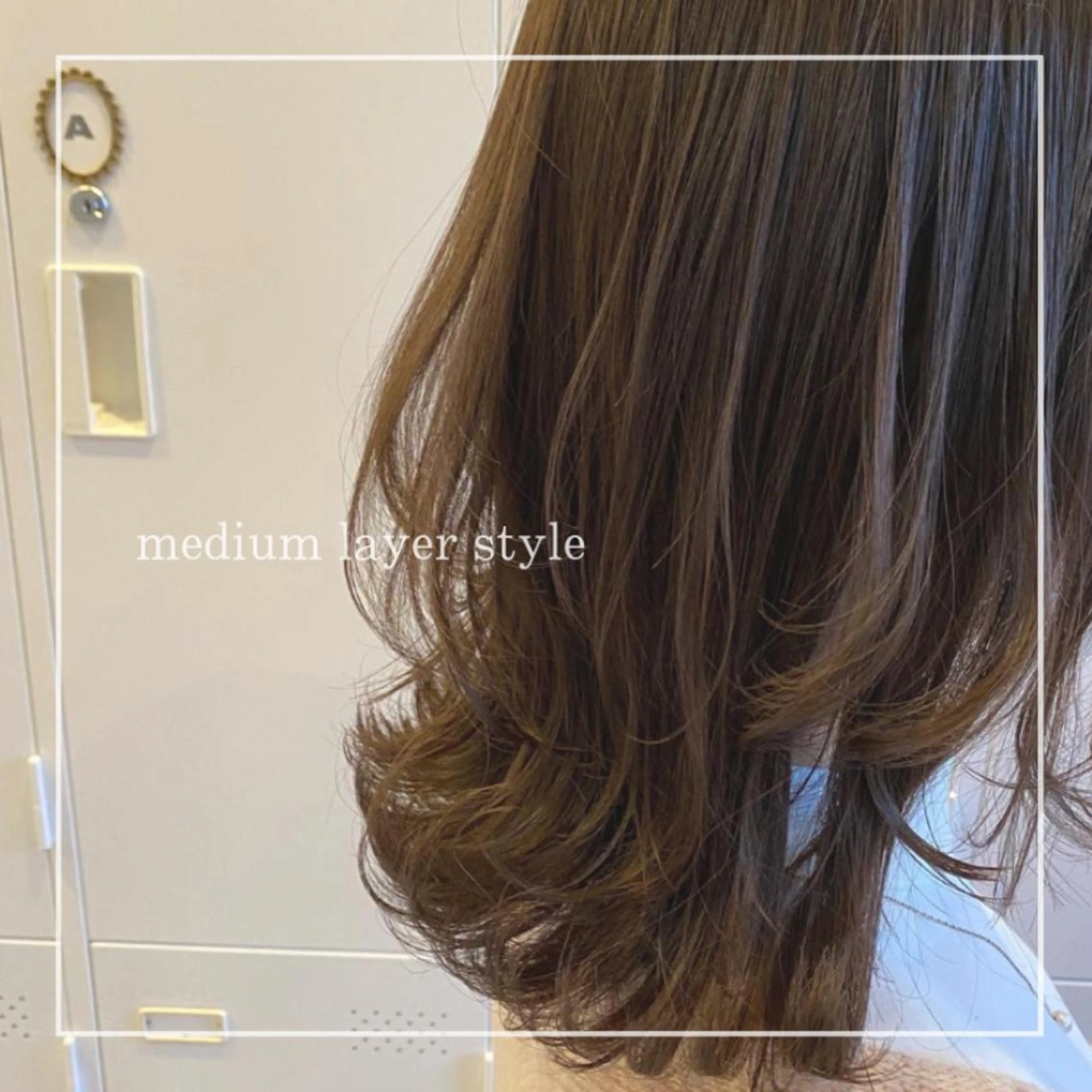 ミディアム 💛Frameなんば /村田百花のヘアスタイル