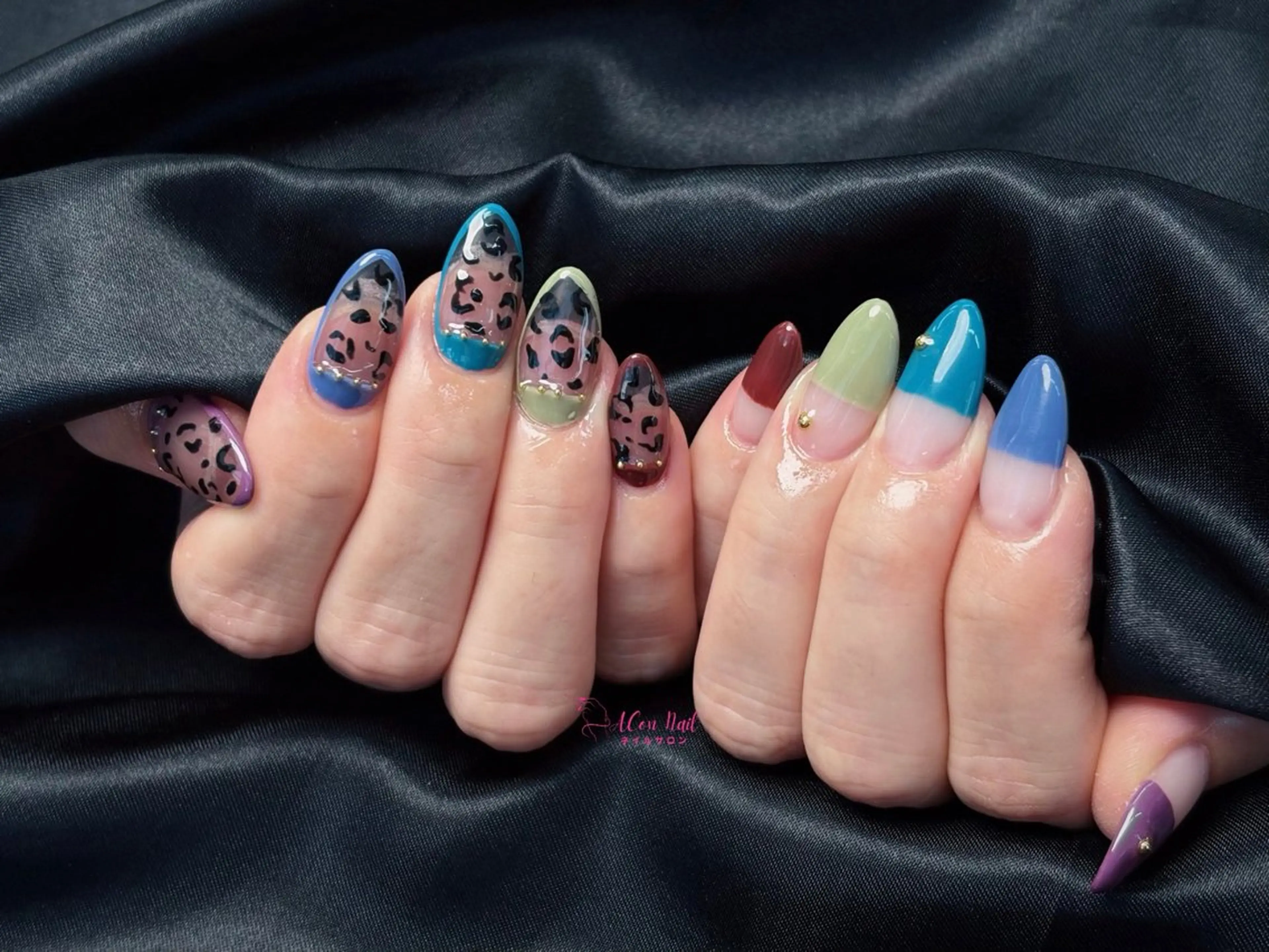 ネイル 桜ネイル 長さ出し フラワーネイル フレンチネイル ジェルネイル ハンドネイル AConNailSalon所属・ACon NailSalonのネイルデザイン